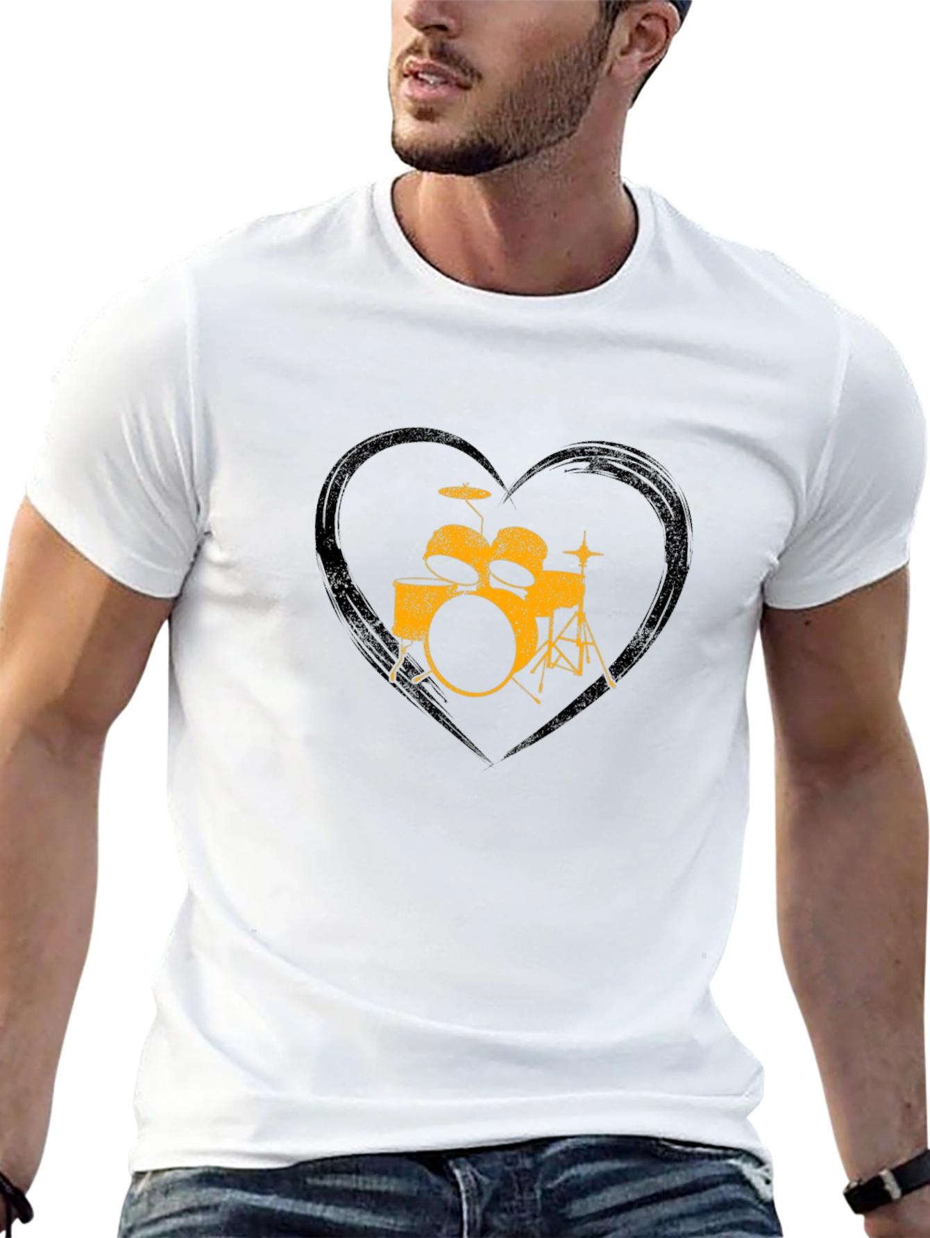 Drum Kit Heart T-Shirt