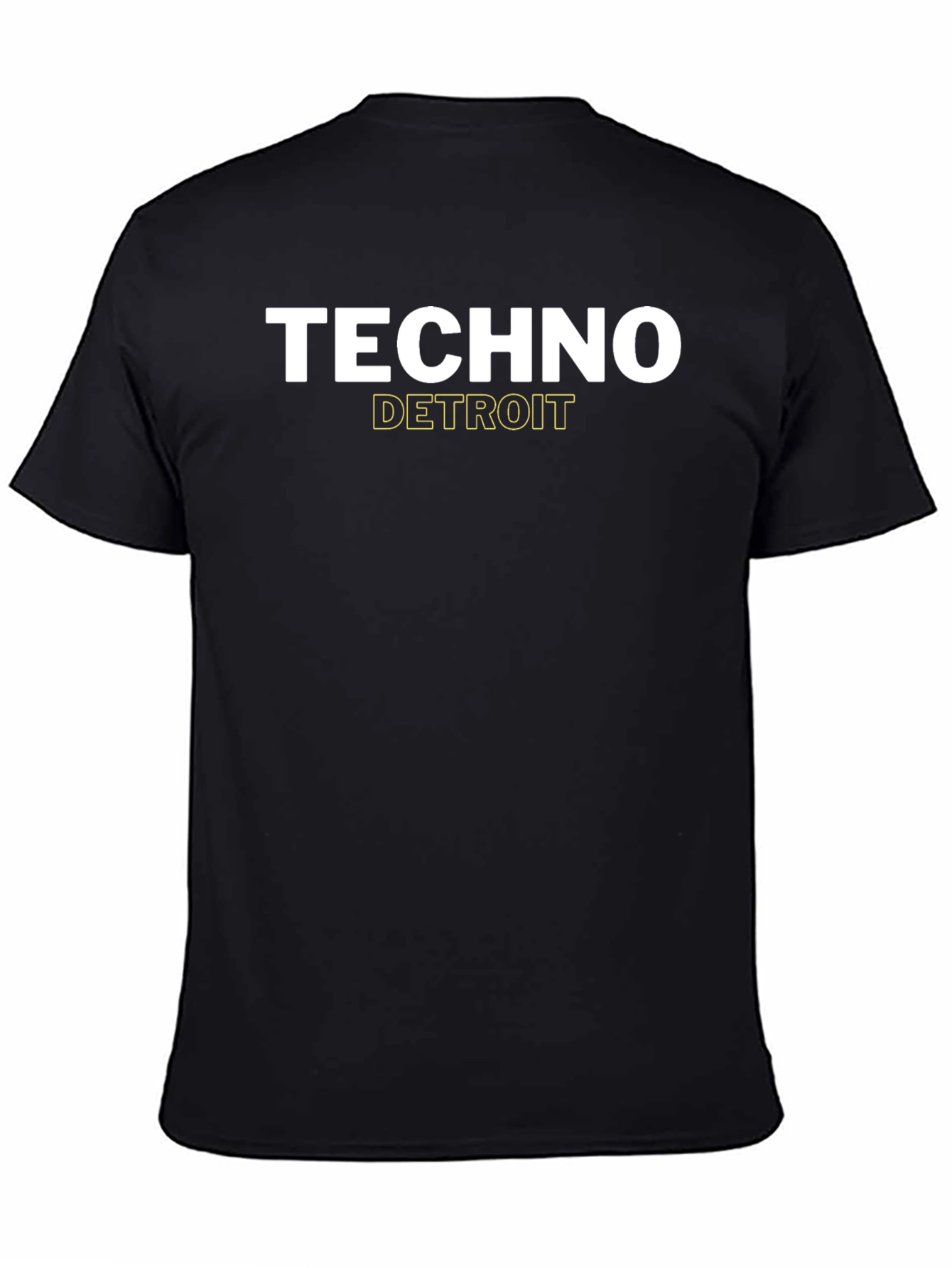 Techno Detroit Graphic Tee - Black