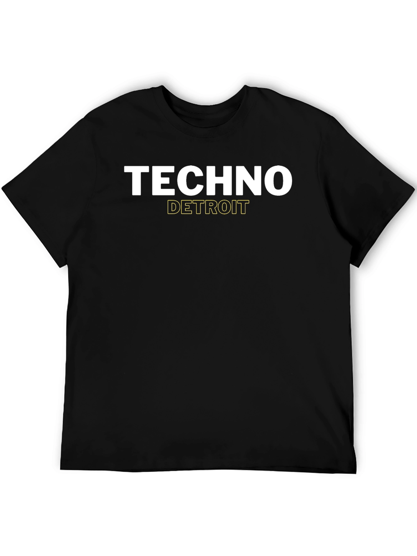 Techno Detroit Graphic Tee - Black