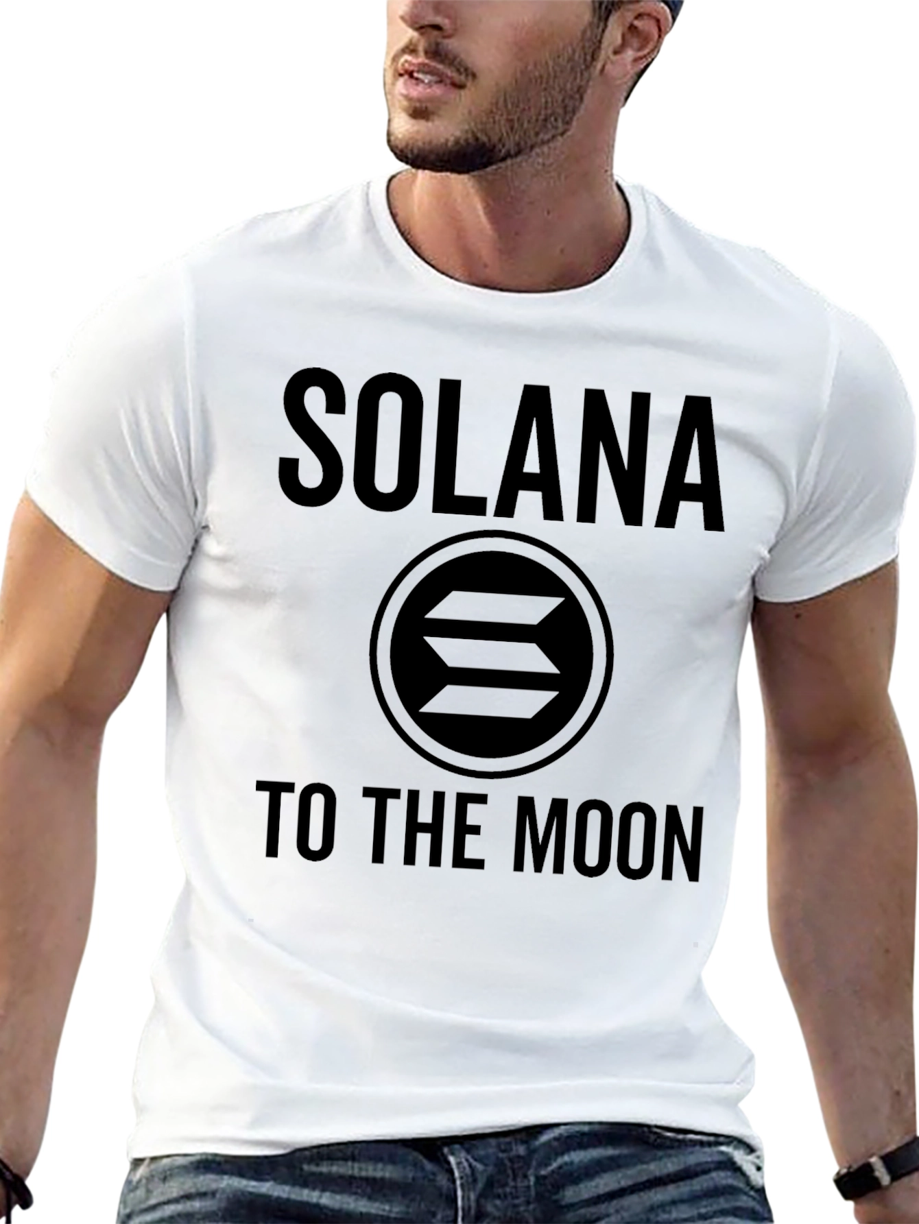 Solana To The Moon Crypto T-Shirt