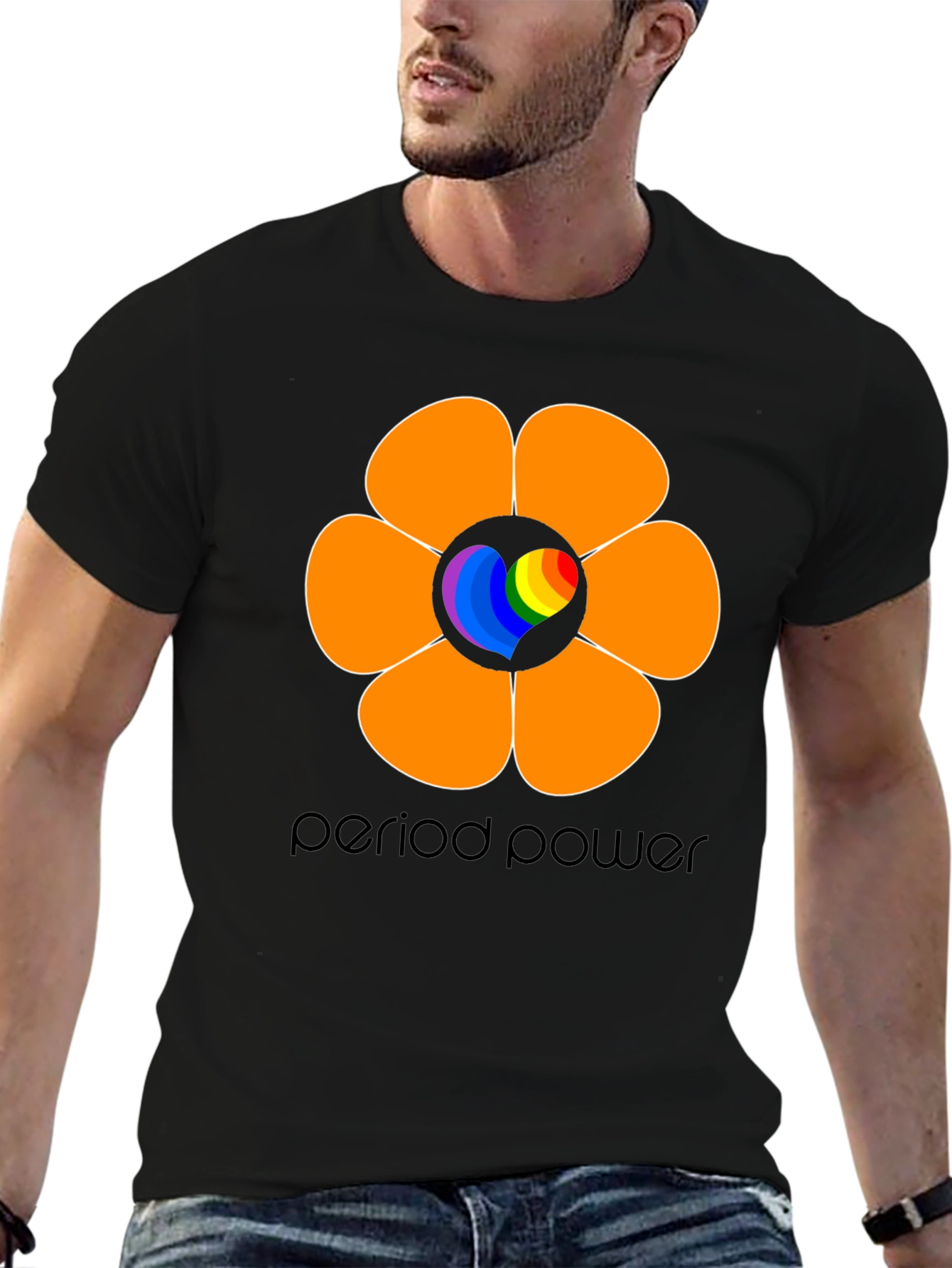 Period Power Flower Graphic T-Shirt - Empowering Design