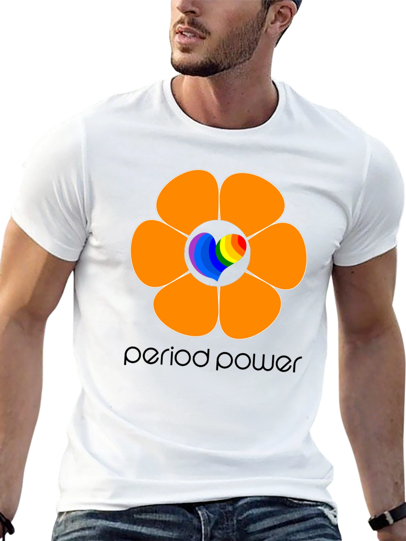 Period Power Flower Graphic T-Shirt - Empowering Design