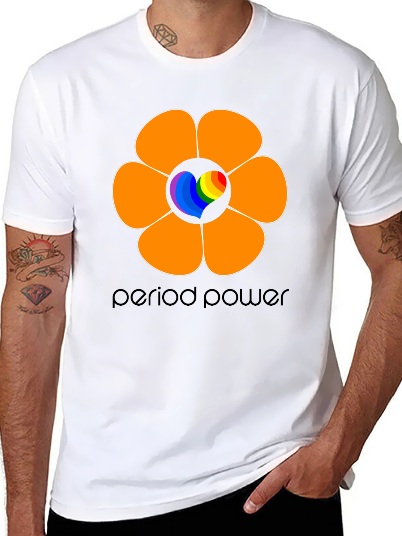 Period Power Flower Graphic T-Shirt - Empowering Design