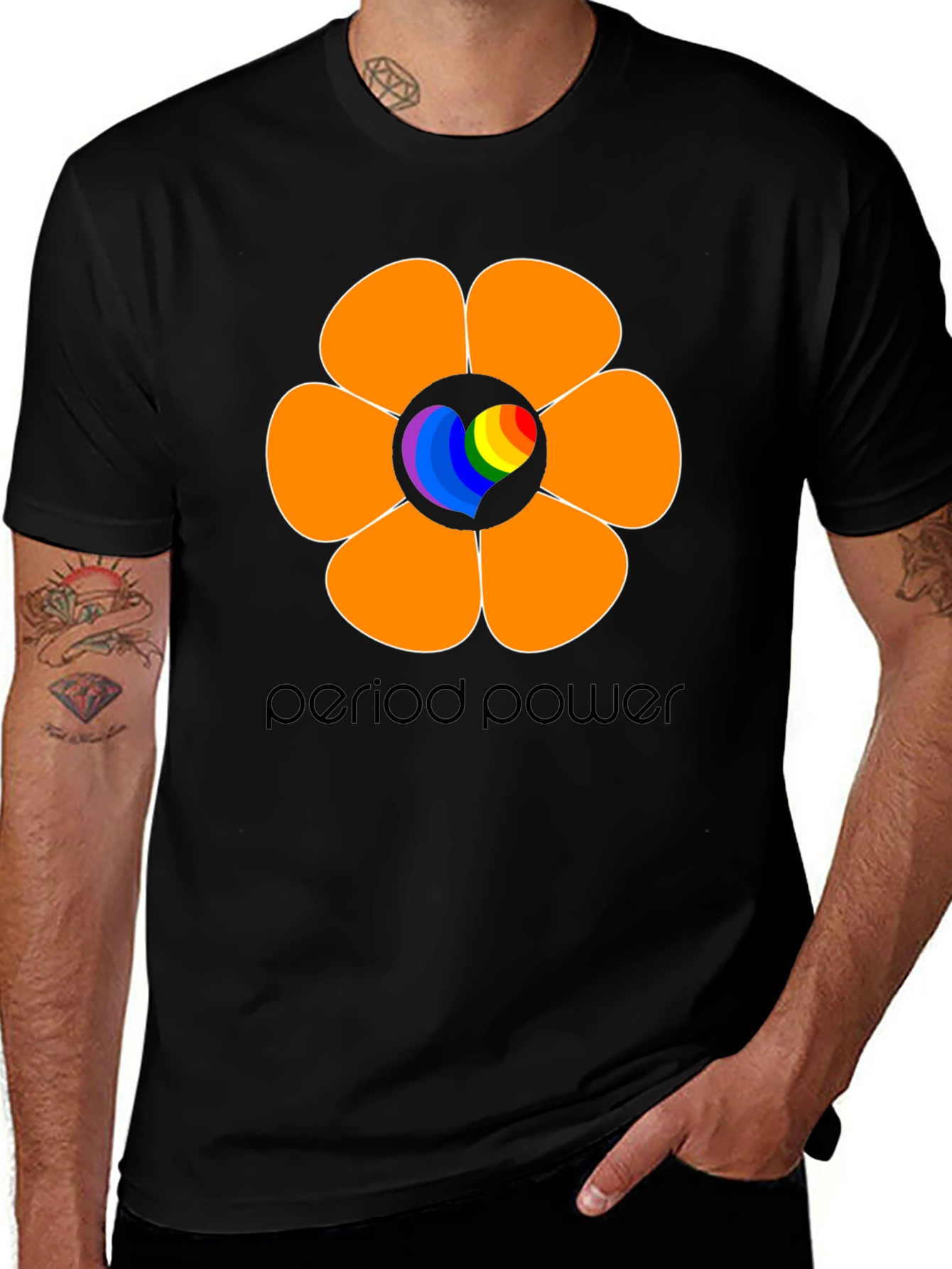 Period Power Flower Graphic T-Shirt - Empowering Design