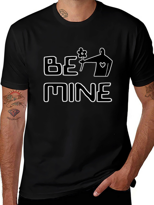 Be Mine Graphic Tee - Black Casual T-Shirt