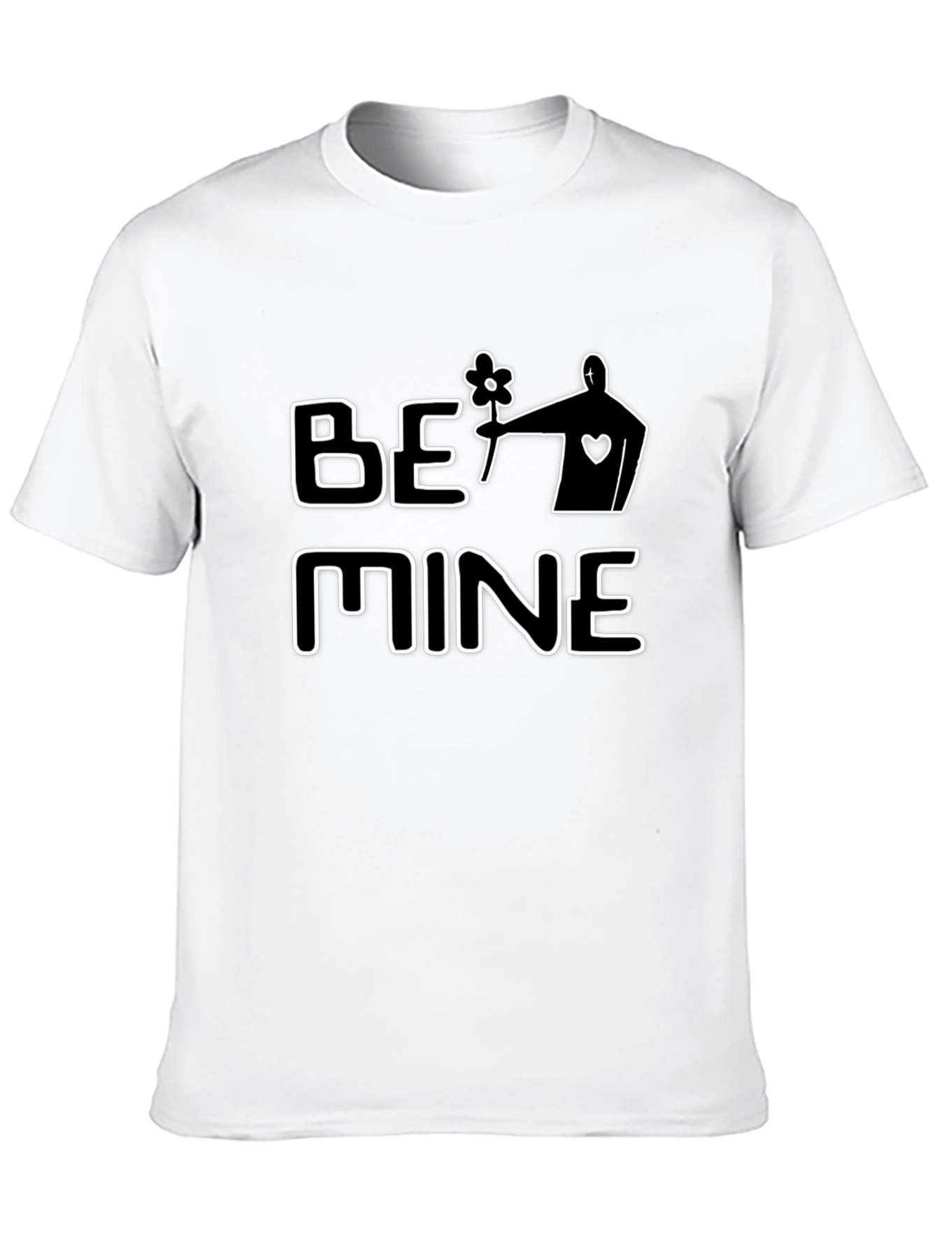 Be Mine Graphic Tee - Black Casual T-Shirt