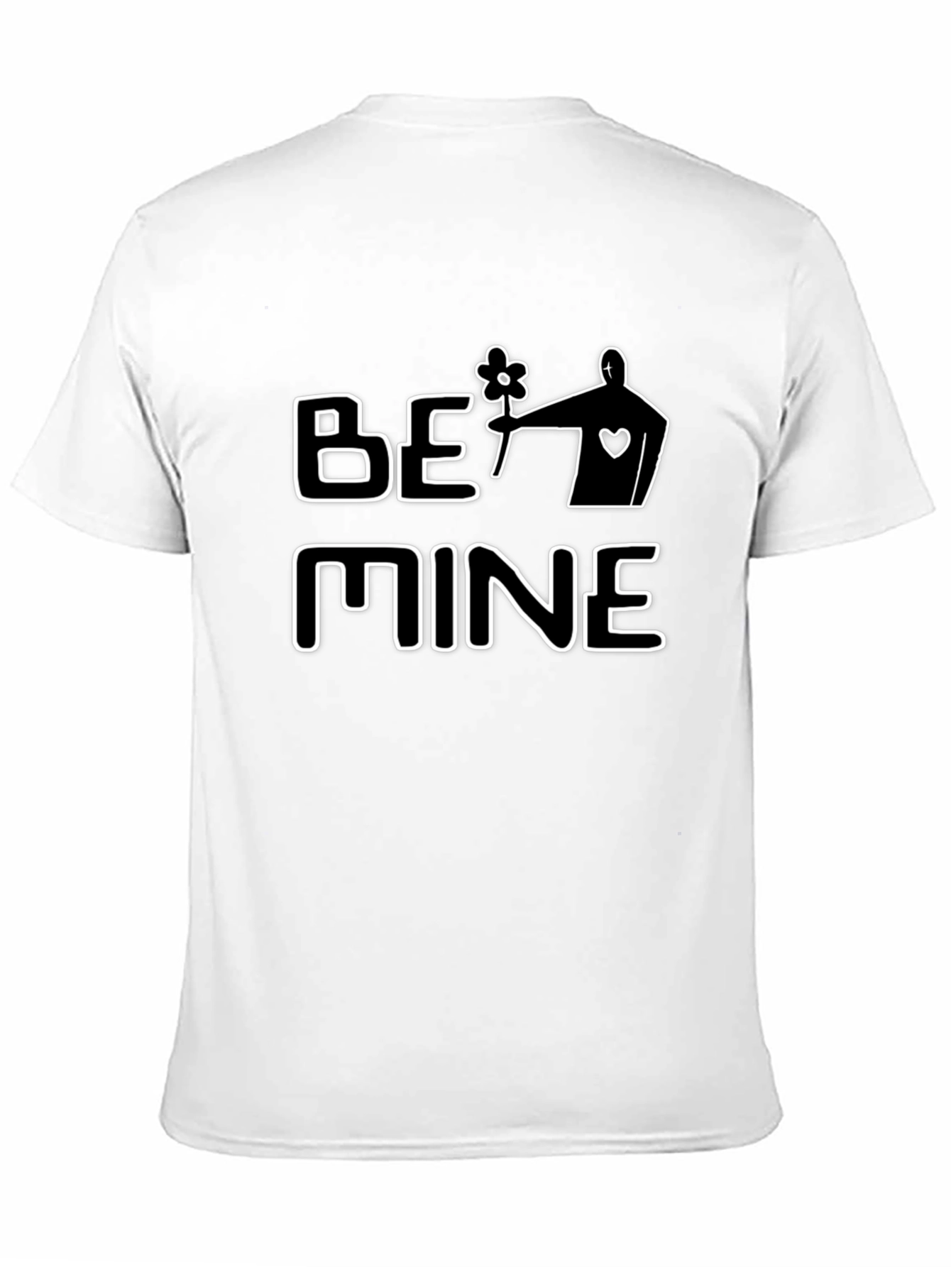 Be Mine Graphic Tee - Black Casual T-Shirt
