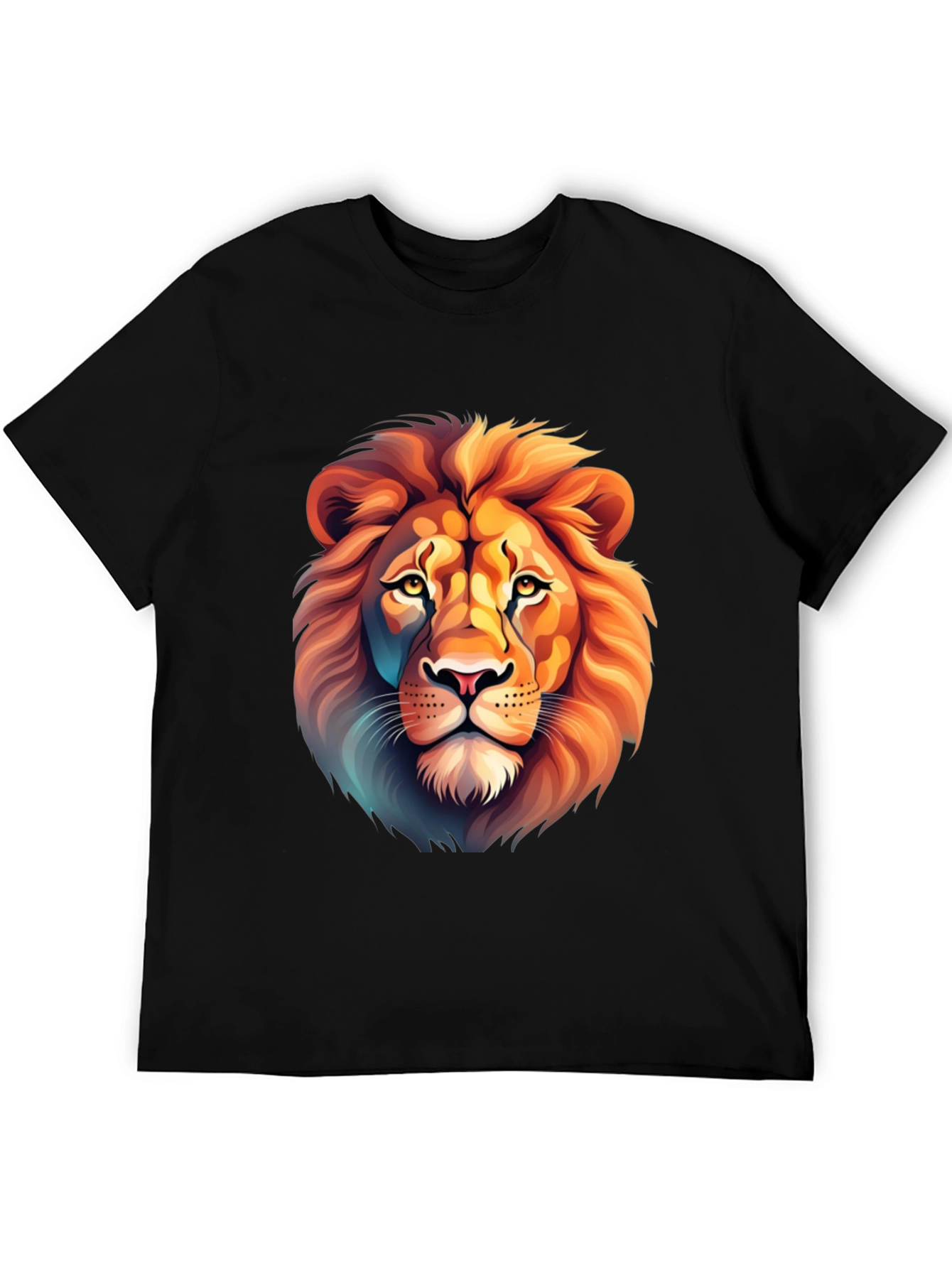 Lion Graphic Tee - Stylish Animal Print Shirt