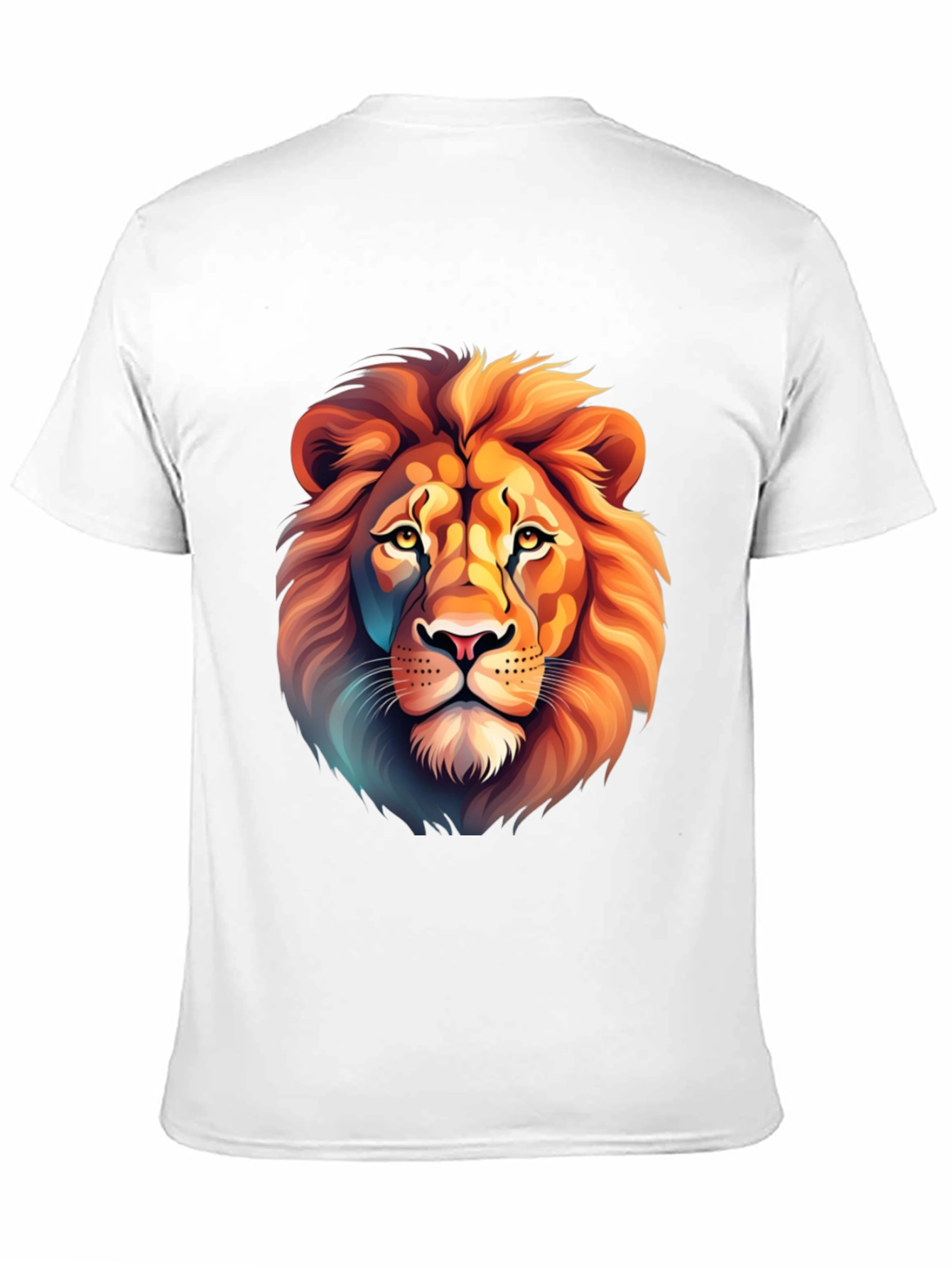 Lion Graphic Tee - Stylish Animal Print Shirt