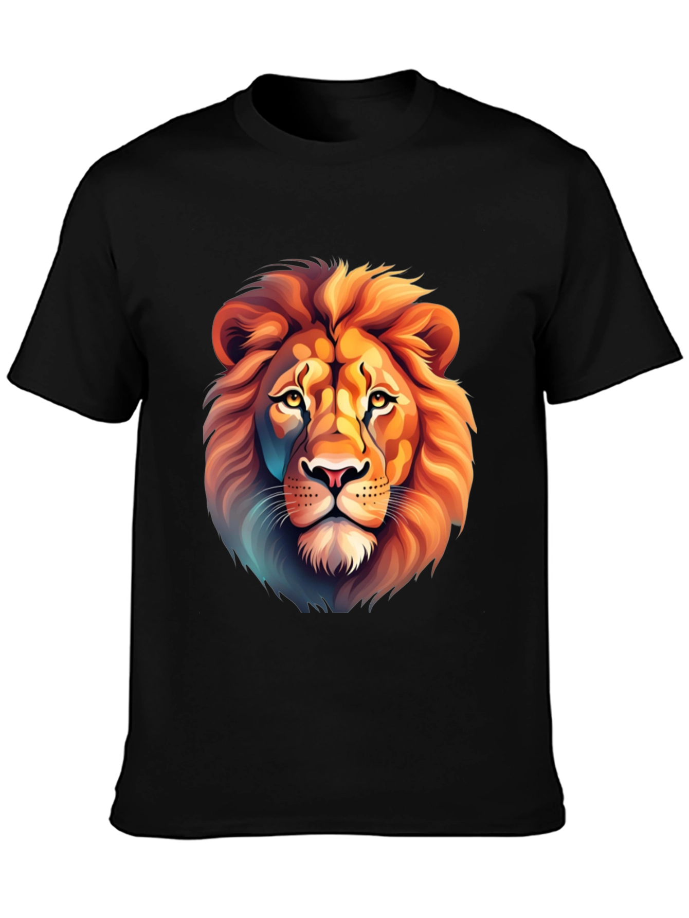 Lion Graphic Tee - Stylish Animal Print Shirt