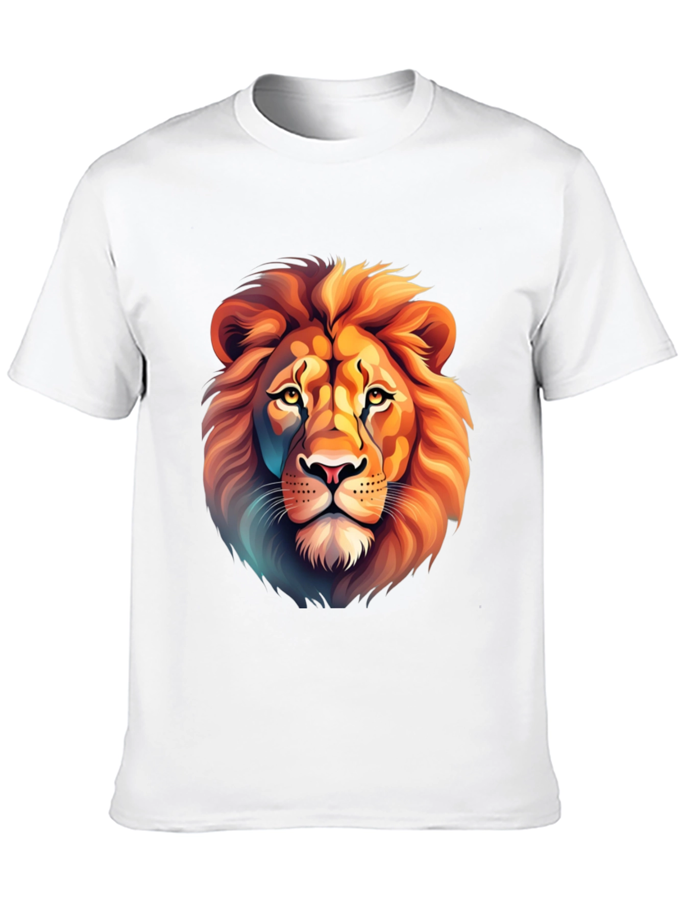 Lion Graphic Tee - Stylish Animal Print Shirt