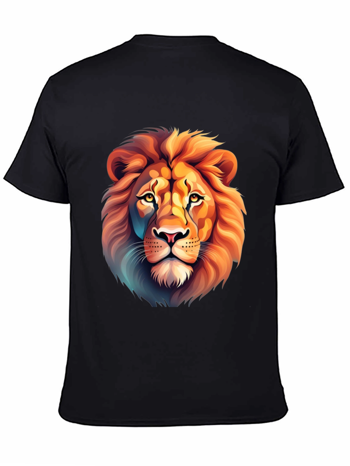 Lion Graphic Tee - Stylish Animal Print Shirt