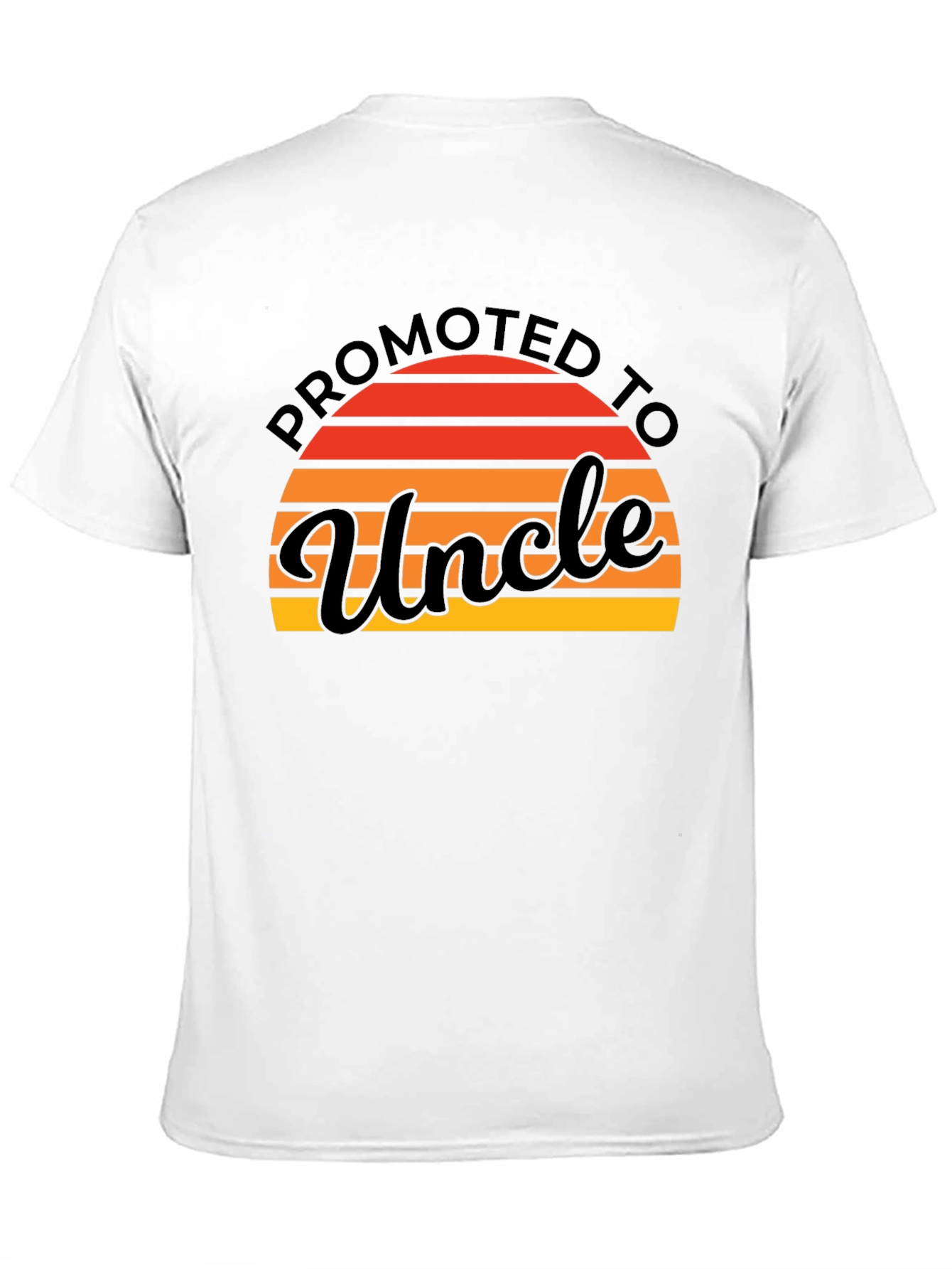 Promoted to Uncle Graphic Tee - Black