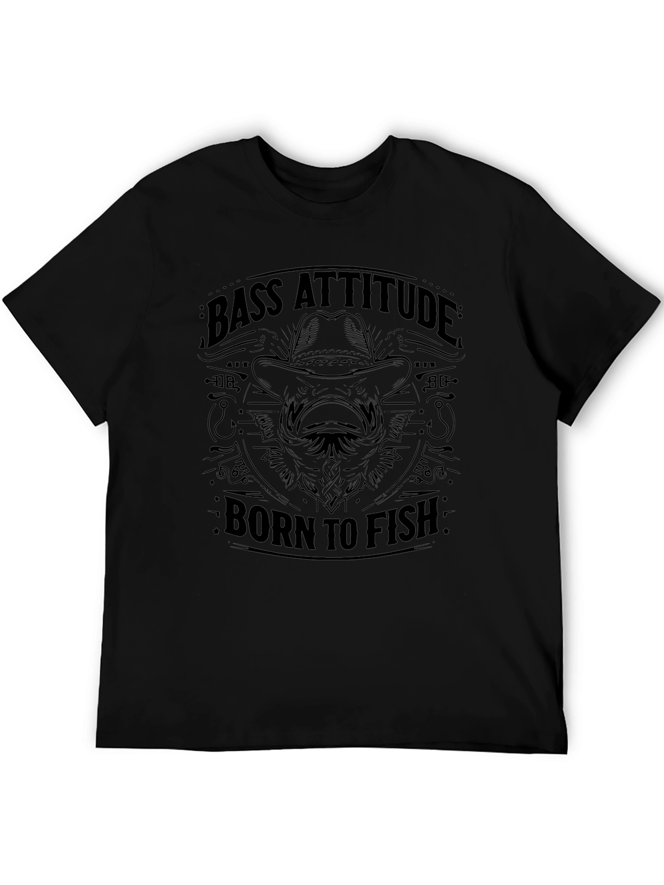 Bass Attitude - Born to Fish Graphic T-Shirt