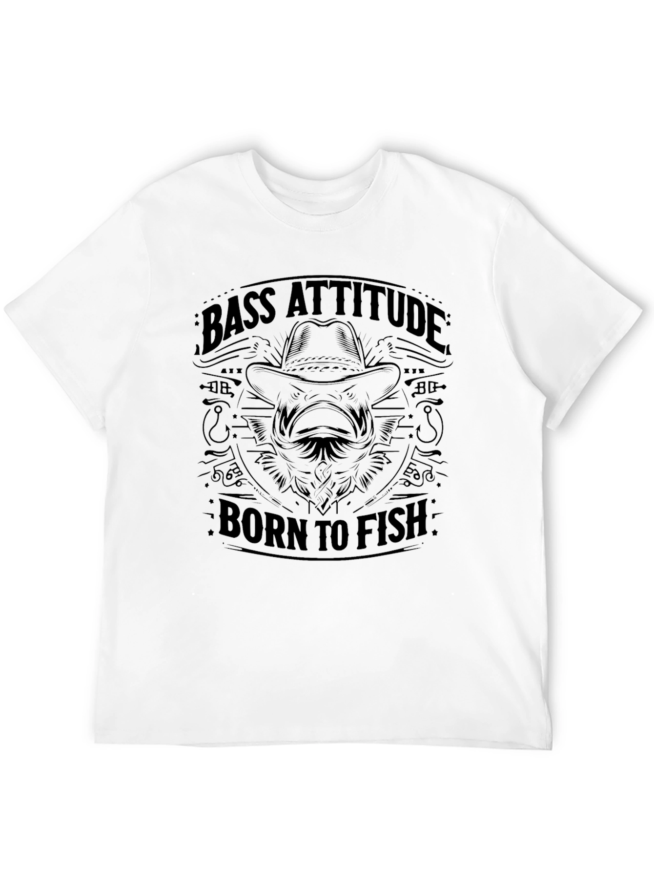 Bass Attitude - Born to Fish Graphic T-Shirt