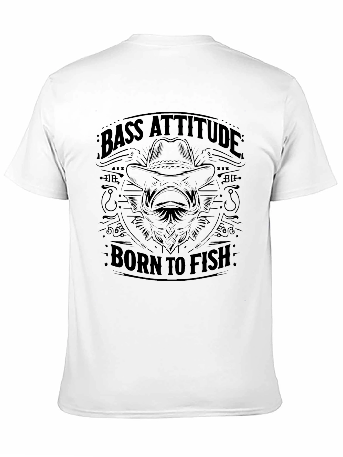 Bass Attitude - Born to Fish Graphic T-Shirt