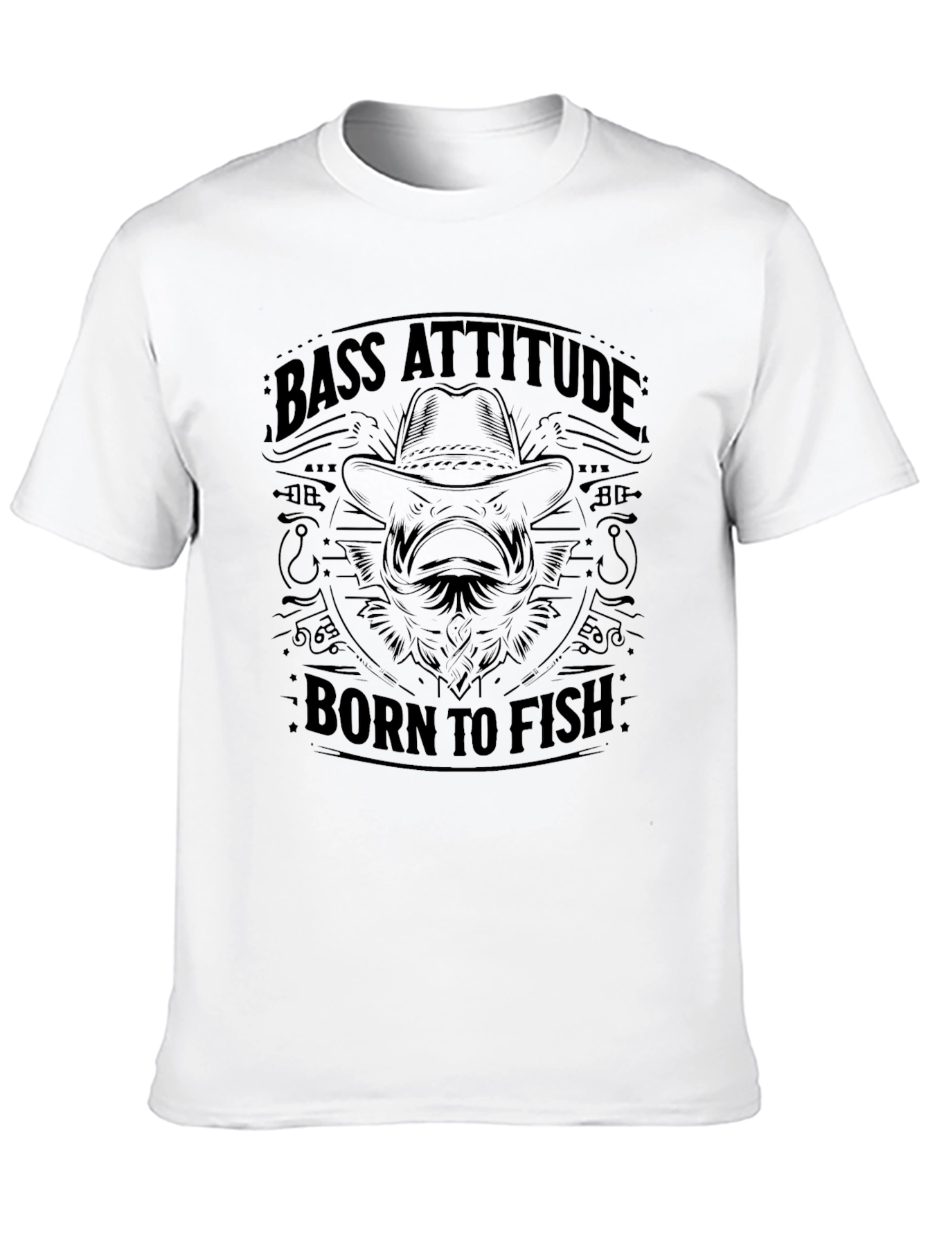 Bass Attitude - Born to Fish Graphic T-Shirt