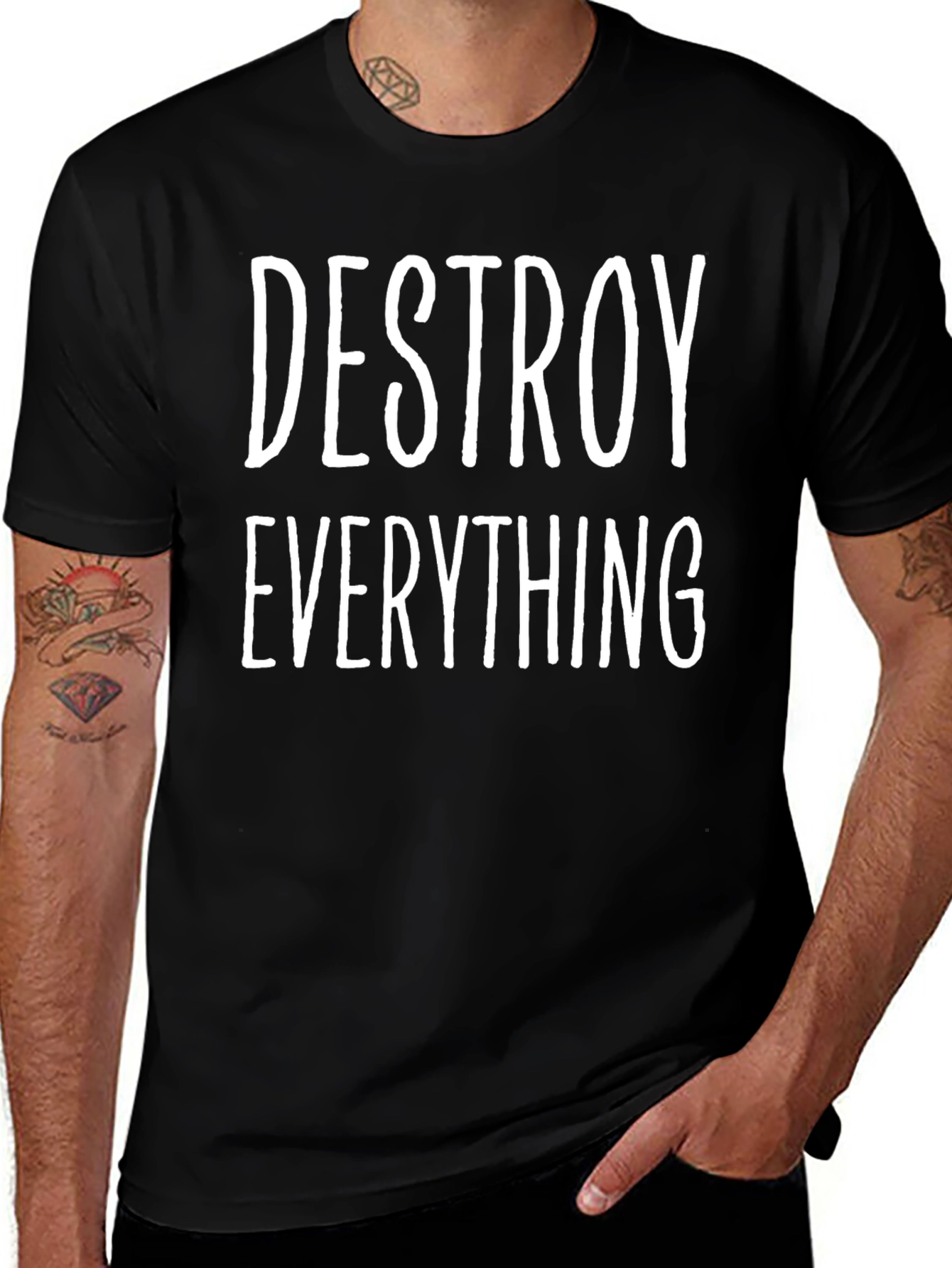 Destroy Everything Graphic Tee - Black