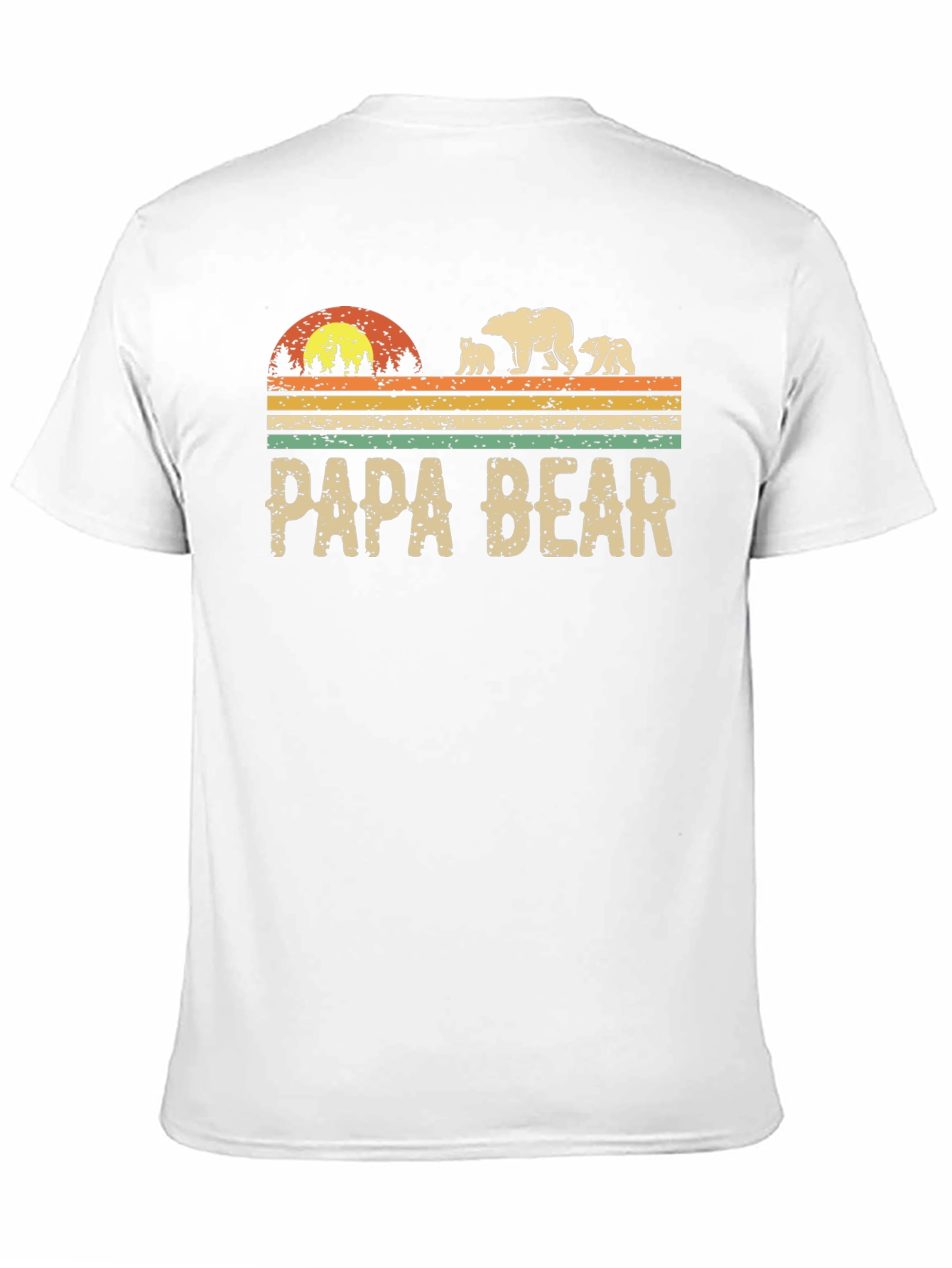Papa Bear Graphic T-Shirt - Family Matching Tee