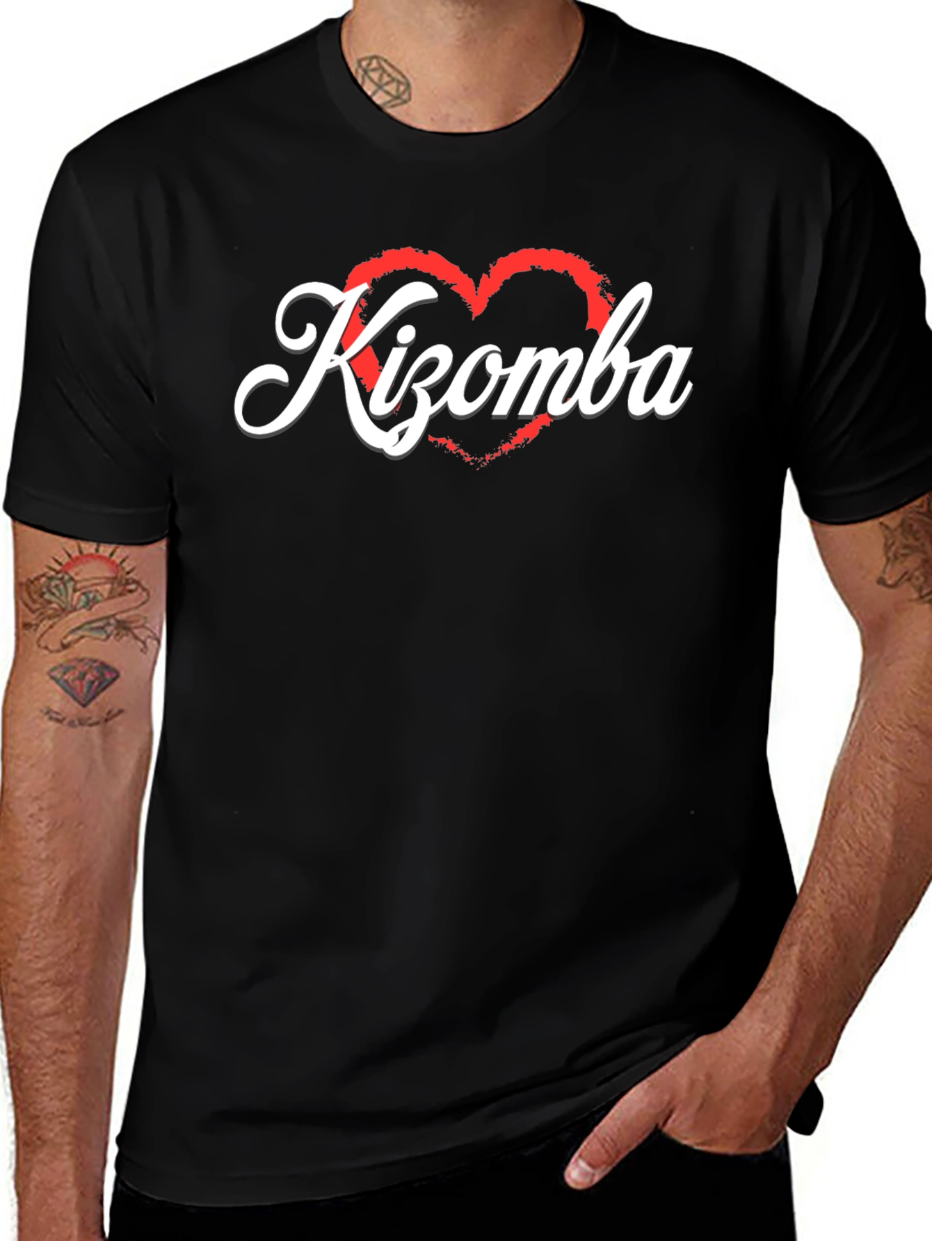 Kizomba Heart Graphic Tee - Dance Lovers T-Shirt