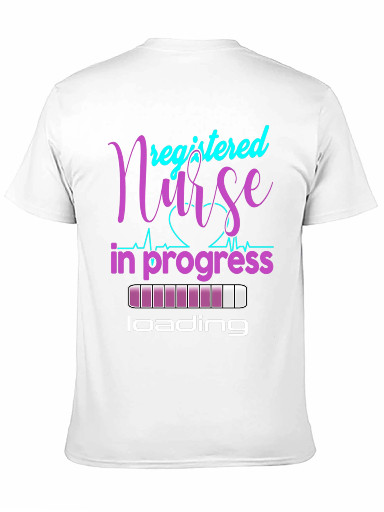 Registered Nurse In Progress Black T-Shirt