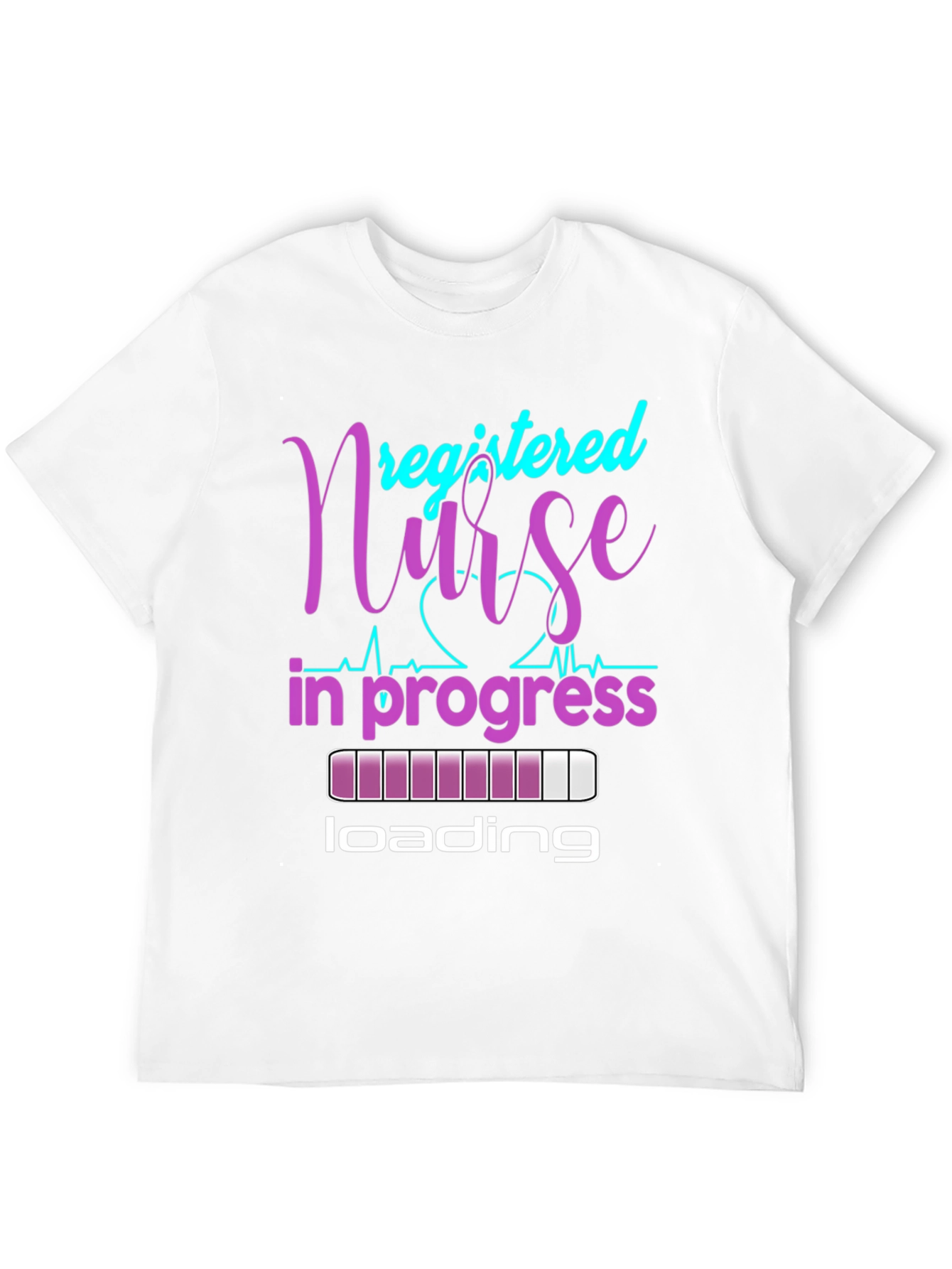Registered Nurse In Progress Black T-Shirt