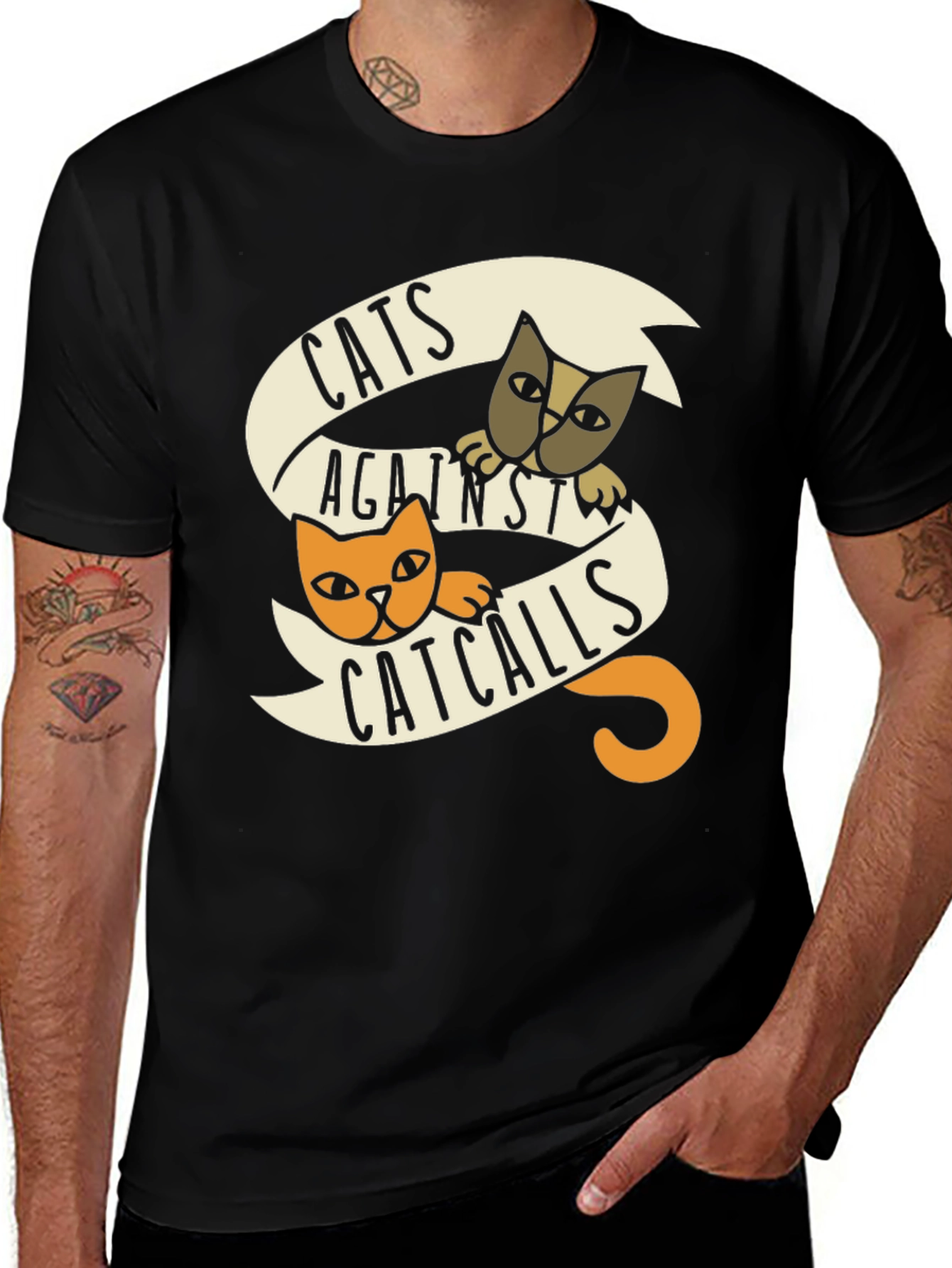 Cats Against Catcalls Graphic Tee