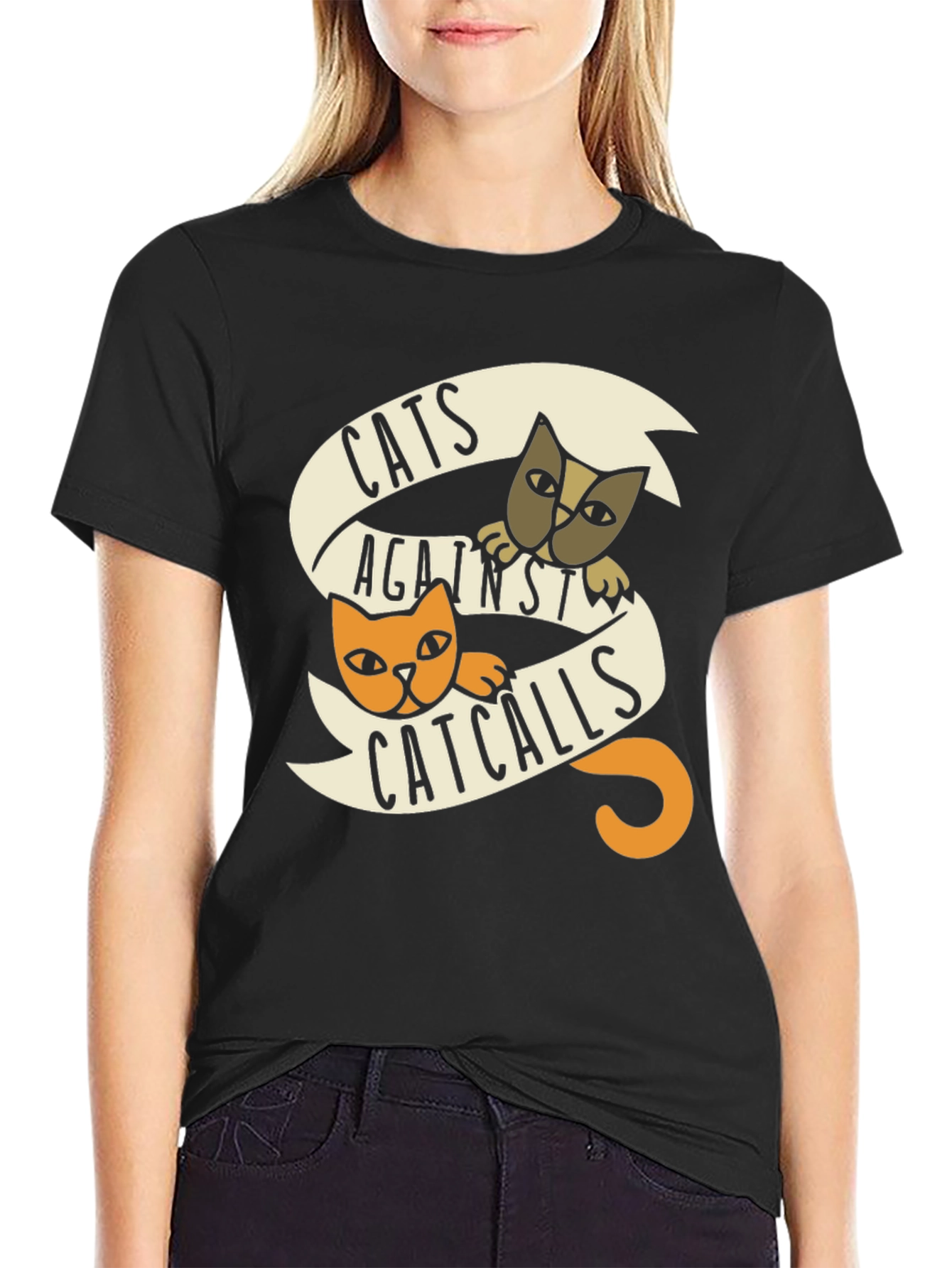 Cats Against Catcalls Graphic Tee