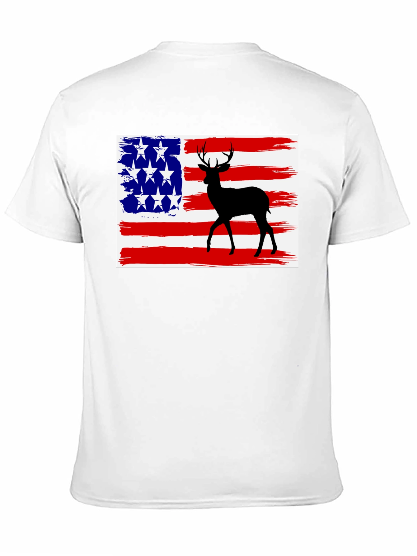 Deer American Flag Graphic Tee