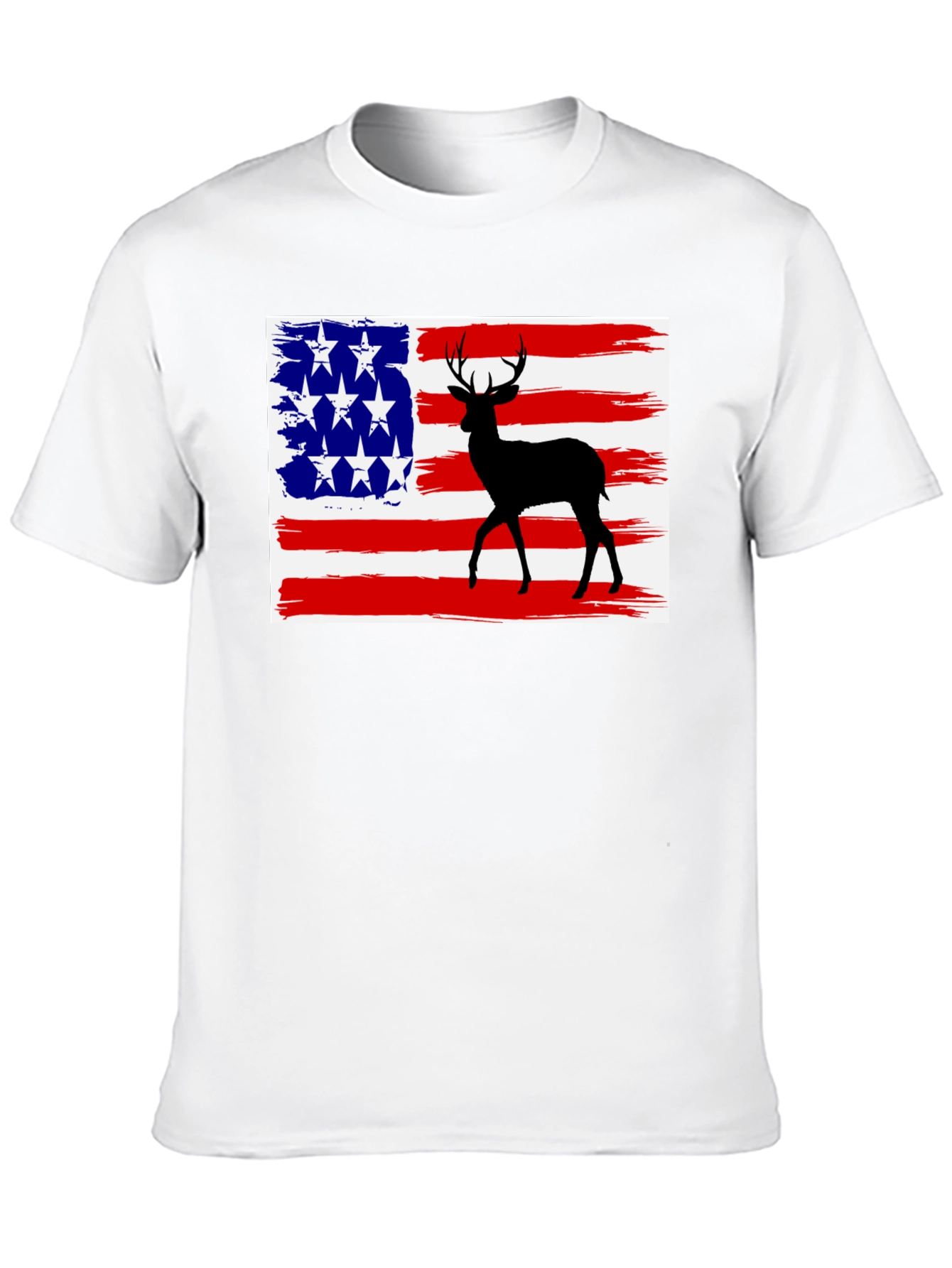 Deer American Flag Graphic Tee