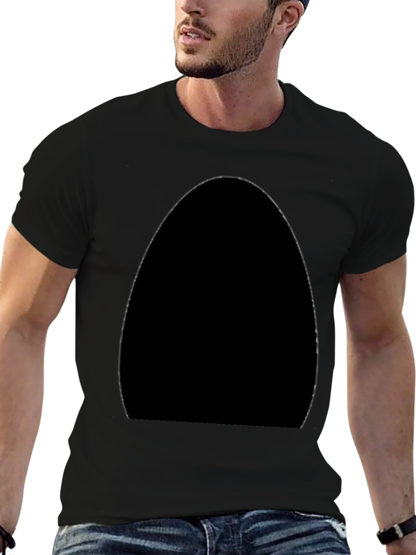 Mens Basic Black T-Shirt