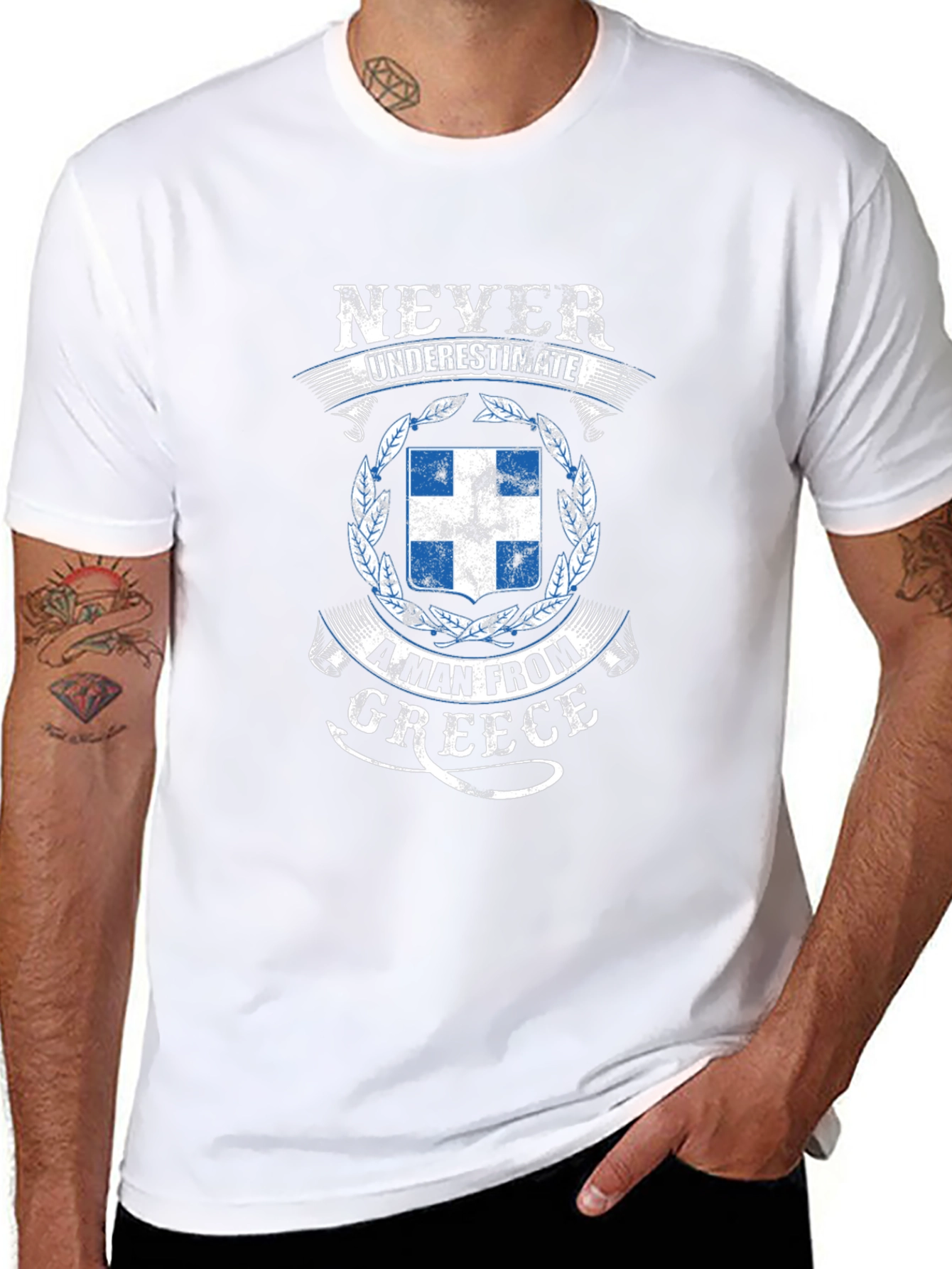 Never Underestimate a Man From Greece T-Shirt