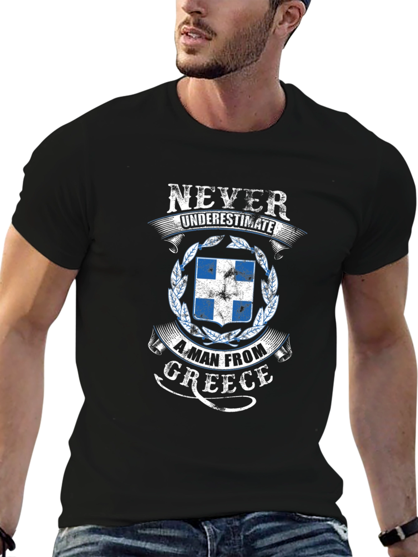 Never Underestimate a Man From Greece T-Shirt