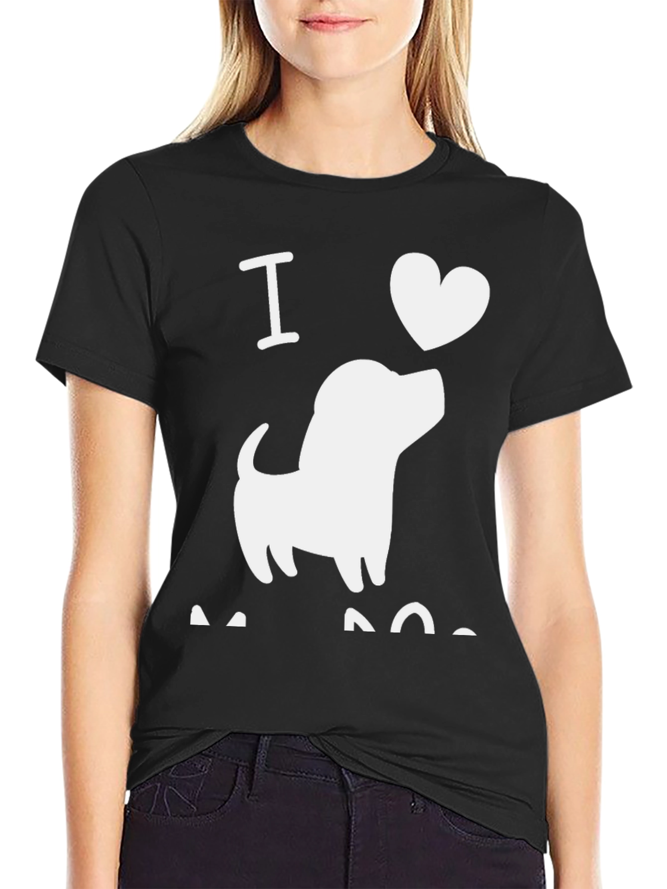 I Love Dogs T-Shirt | Casual Black Tee