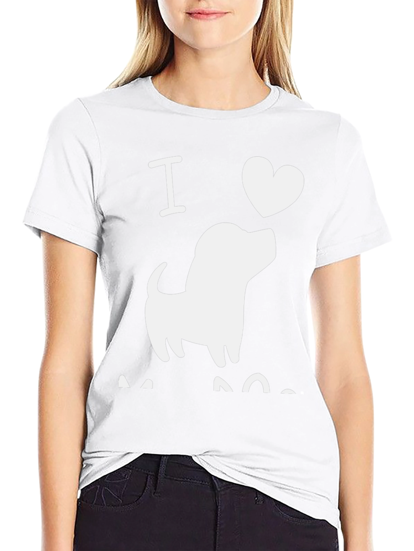 I Love Dogs T-Shirt | Casual Black Tee