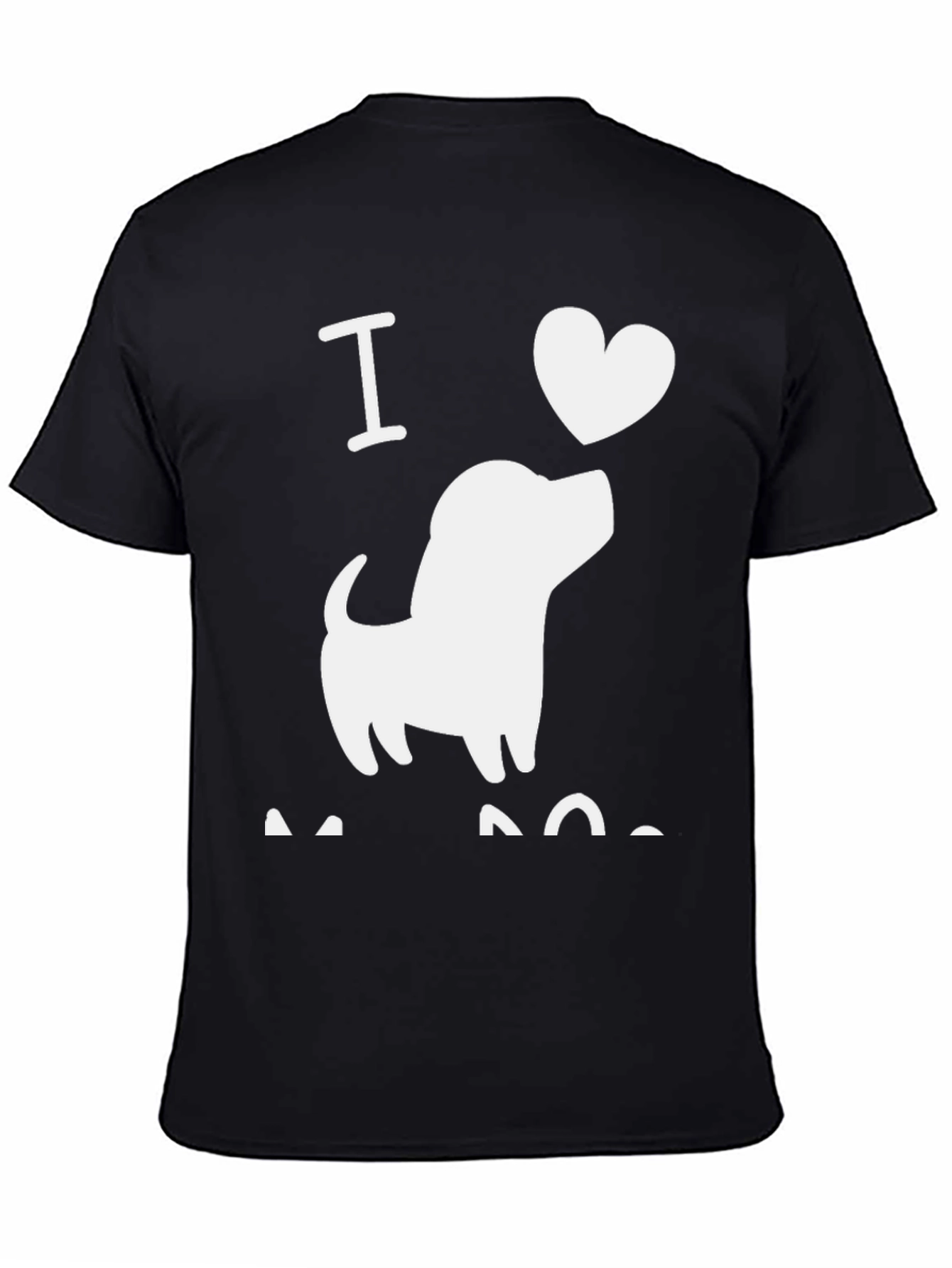 I Love Dogs T-Shirt | Casual Black Tee