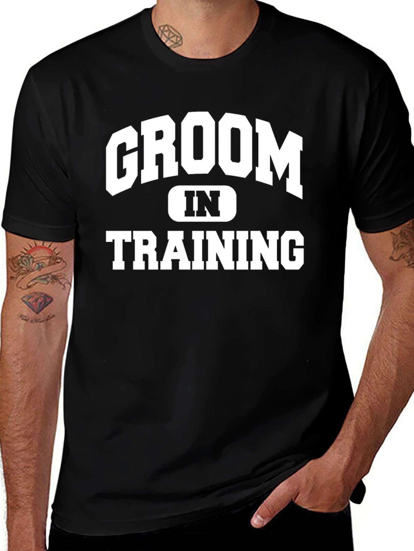 Groom In Training Black T-Shirt