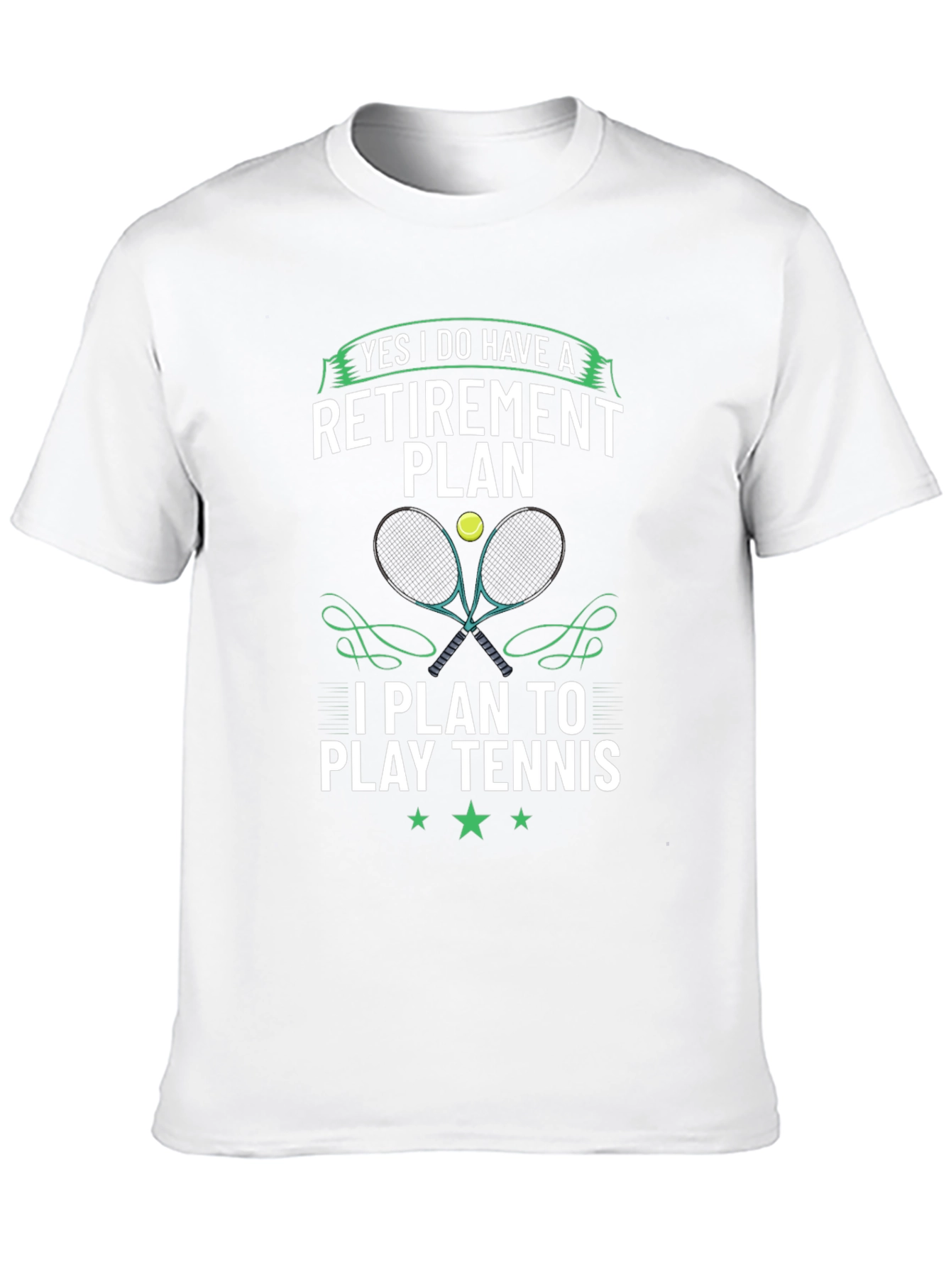 Retirement Plan Tennis Graphic Tee