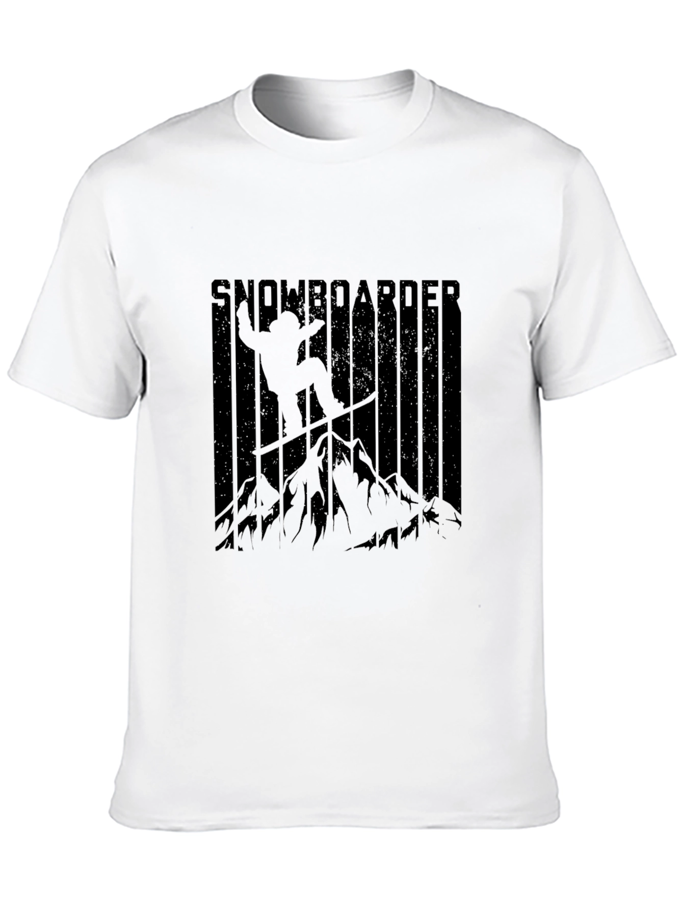 Snowboarder Graphic Black T-Shirt