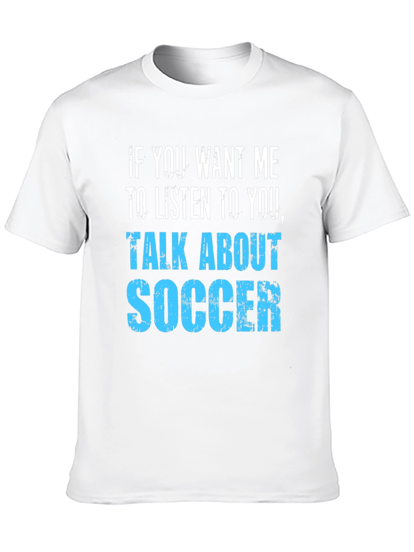 Talk About Soccer T-Shirt - Black Cotton Tee
