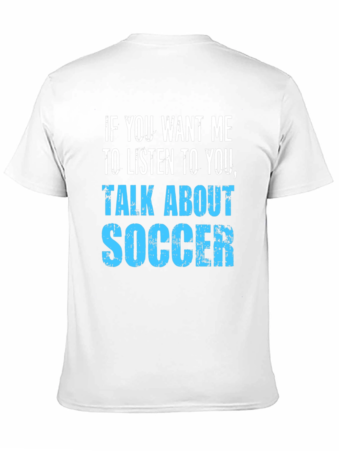 Talk About Soccer T-Shirt - Black Cotton Tee