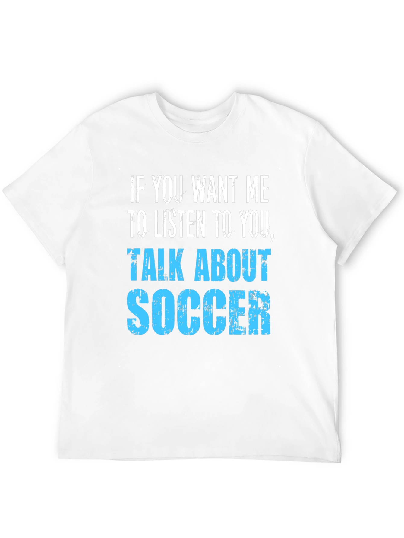 Talk About Soccer T-Shirt - Black Cotton Tee