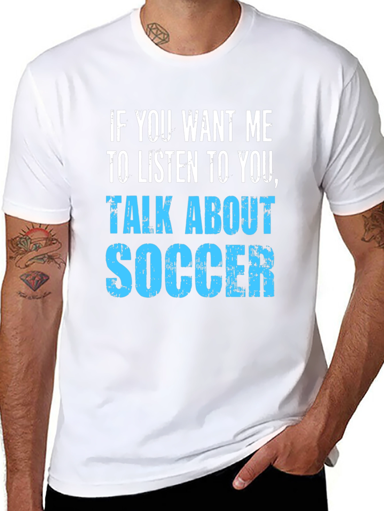 Talk About Soccer T-Shirt - Black Cotton Tee