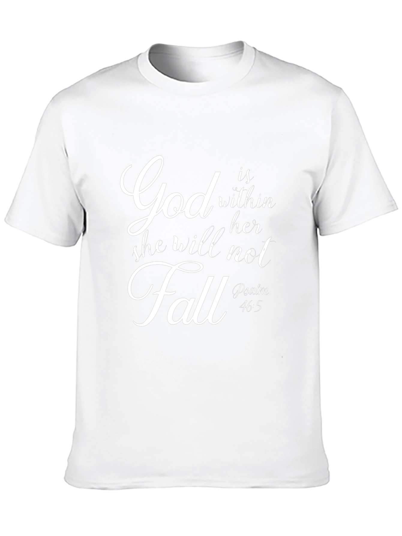 God Within Her T-Shirt Psalm 46:5 Black