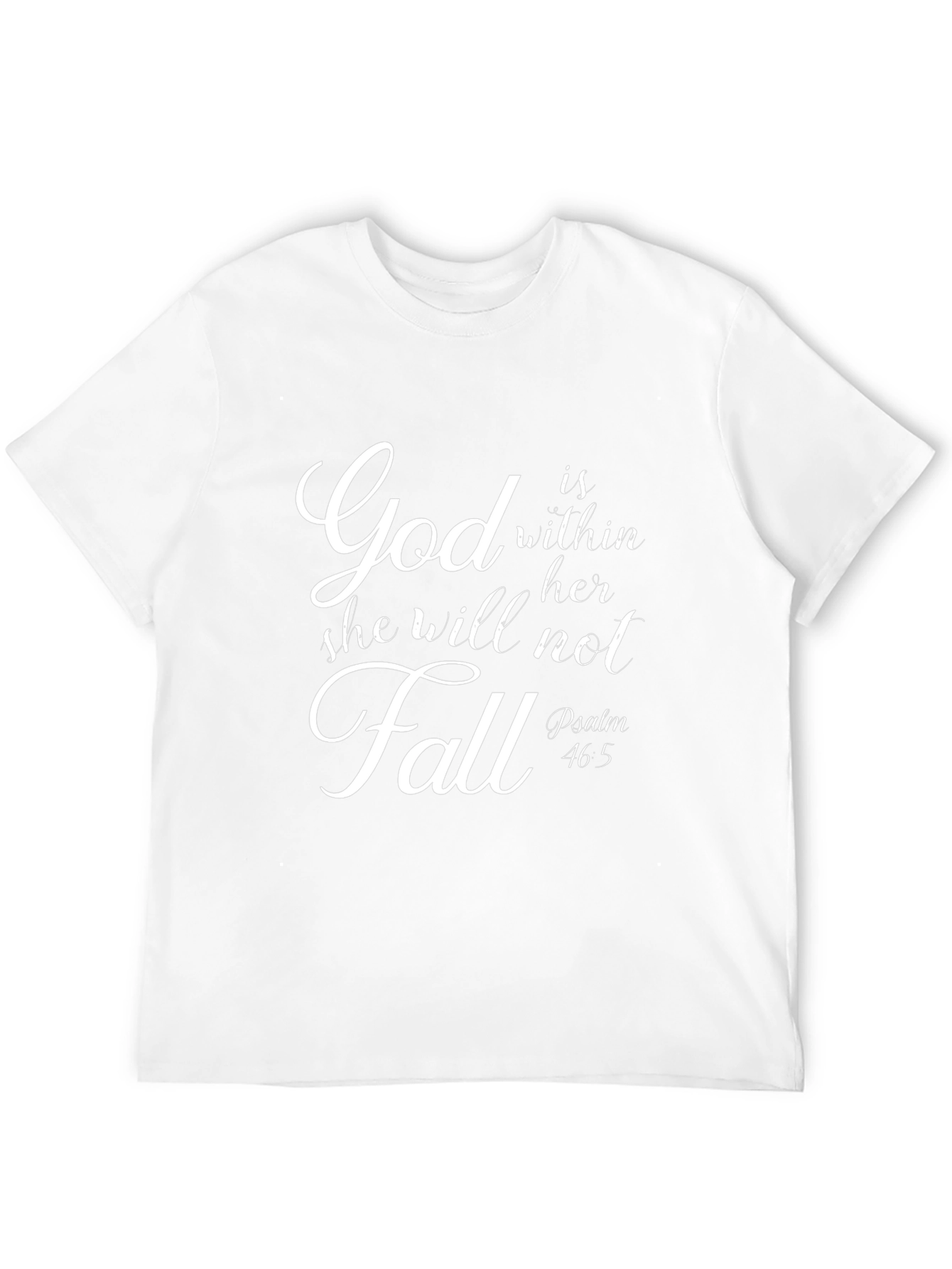 God Within Her T-Shirt Psalm 46:5 Black