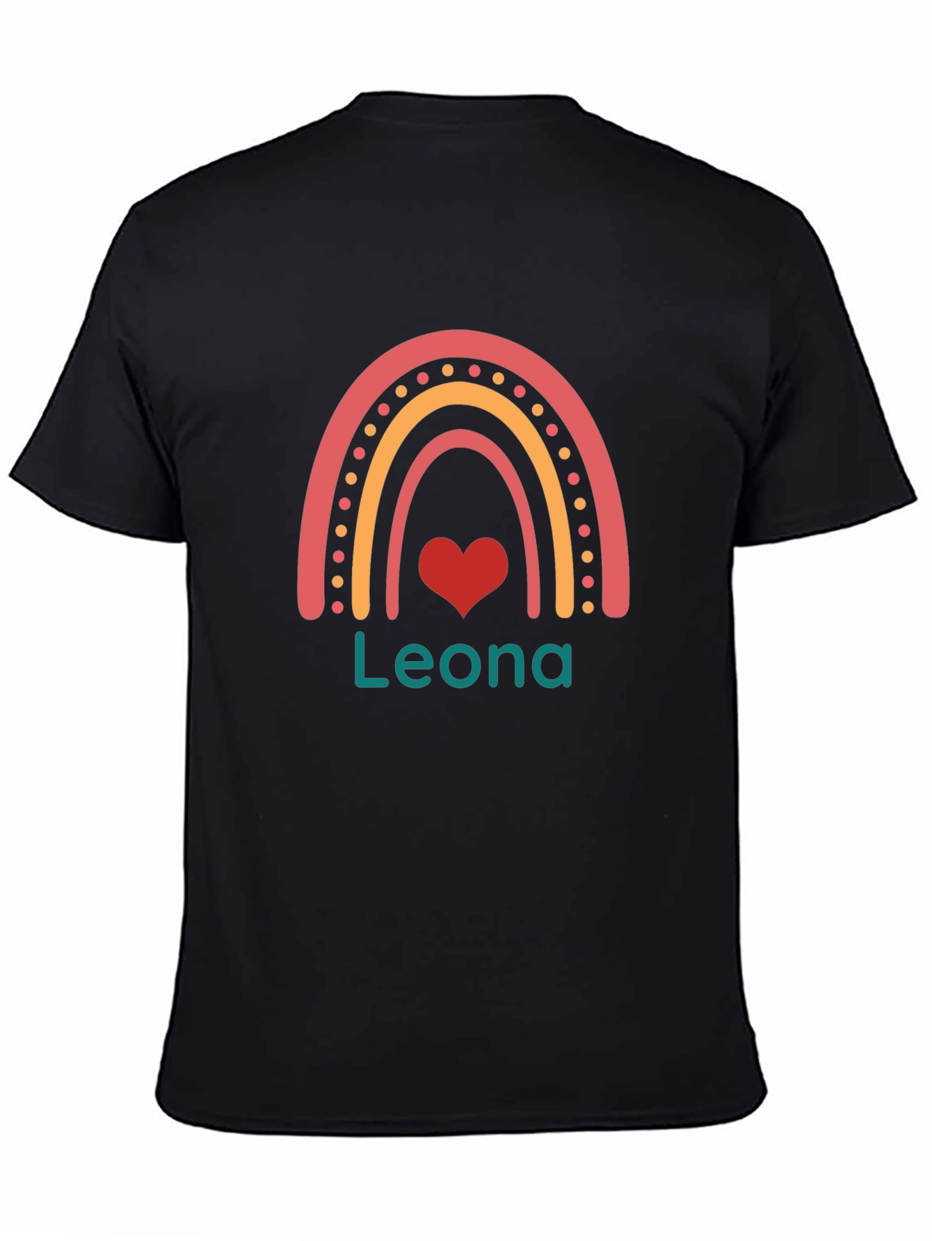 Leona Rainbow Heart Graphic Tee