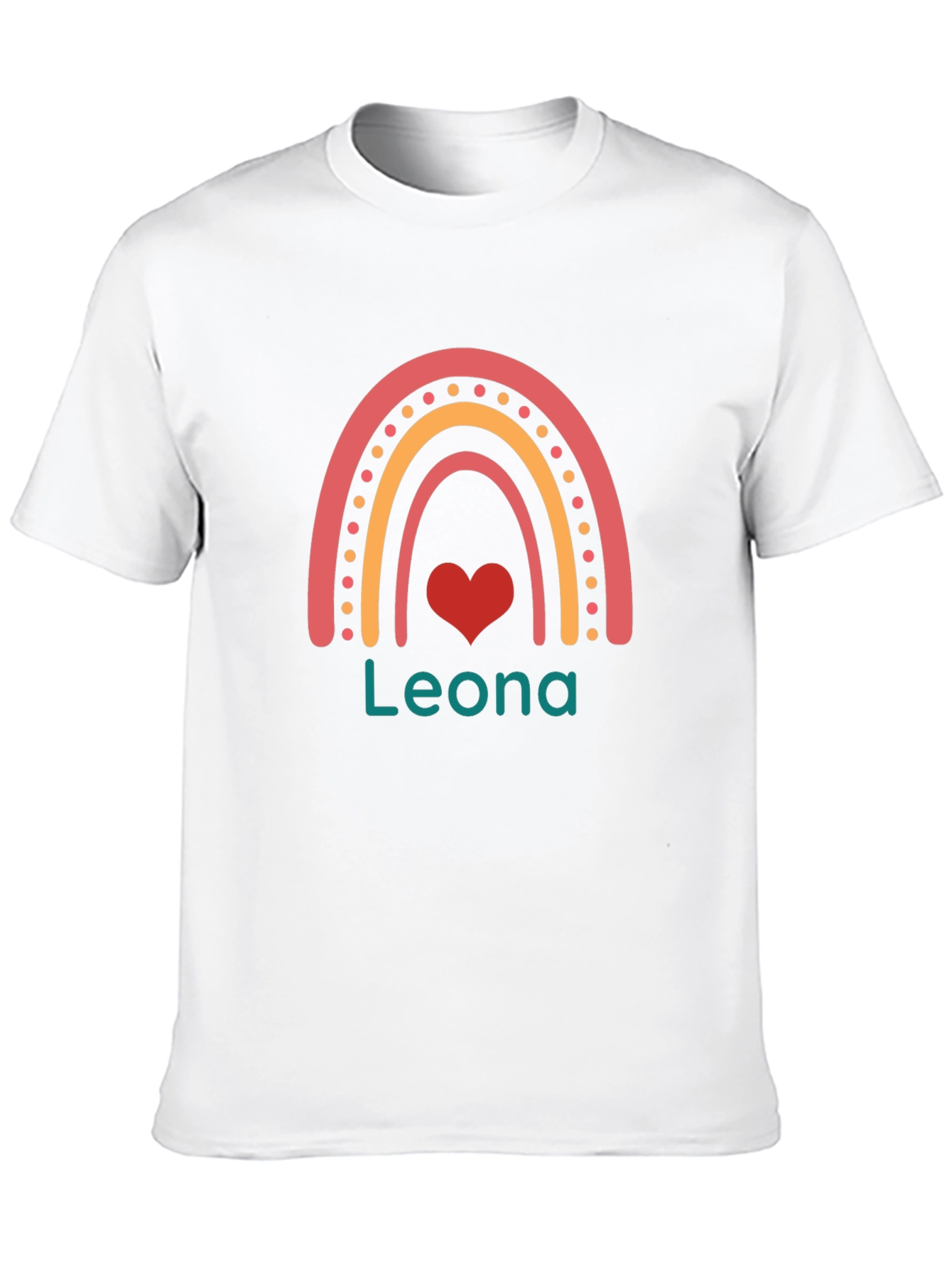 Leona Rainbow Heart Graphic Tee