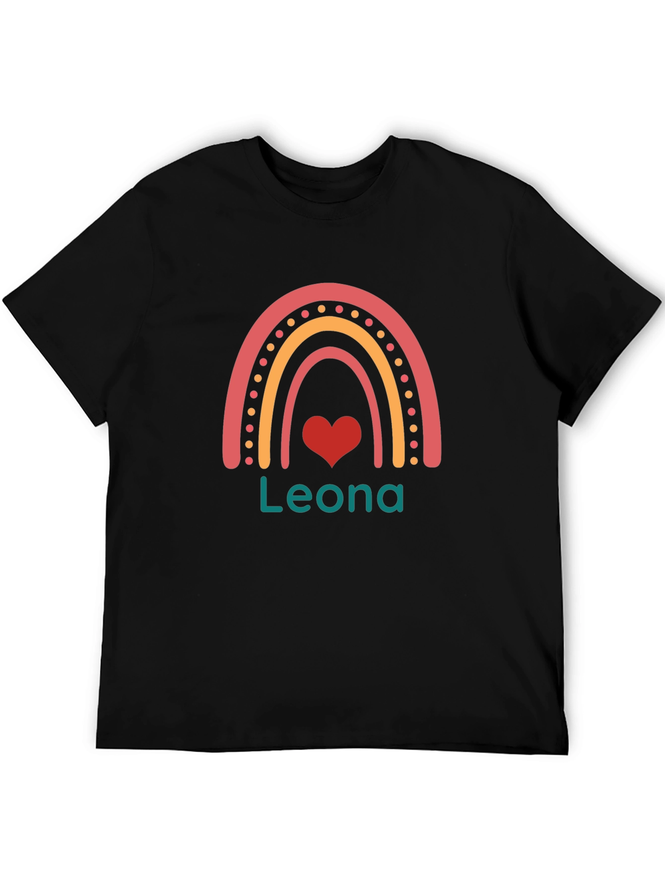 Leona Rainbow Heart Graphic Tee