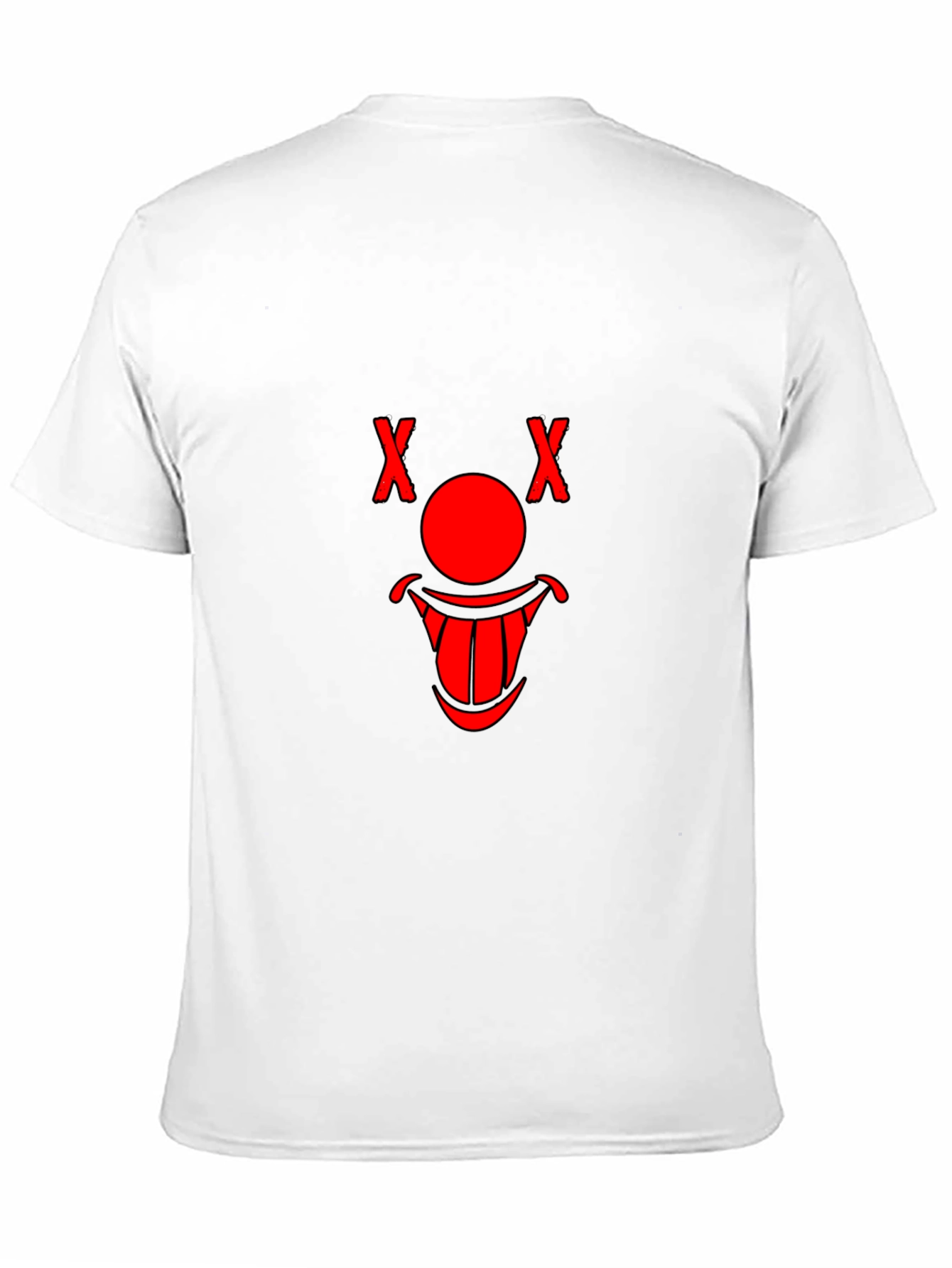 Creepy Clown Face Graphic T-Shirt - Black