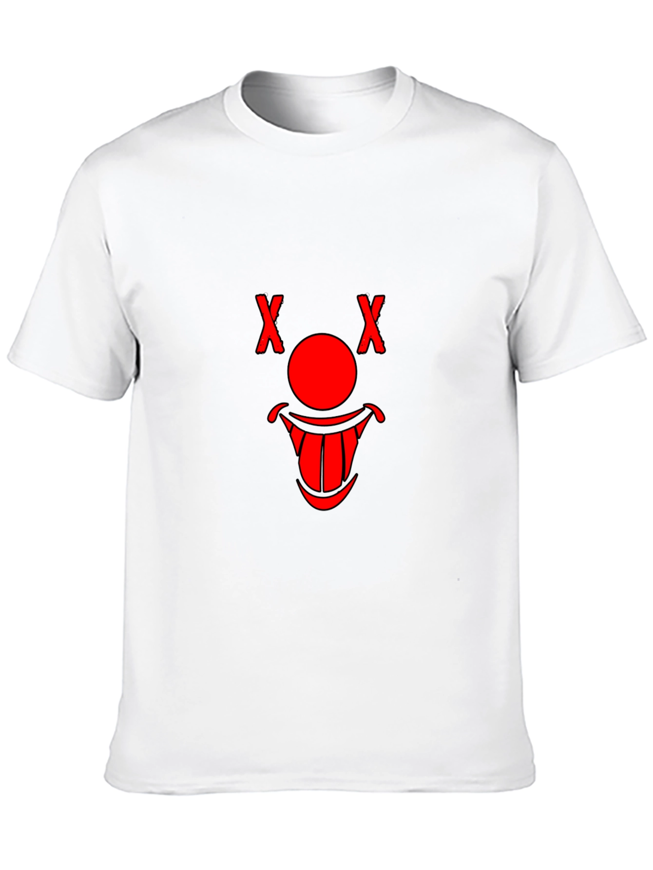 Creepy Clown Face Graphic T-Shirt - Black